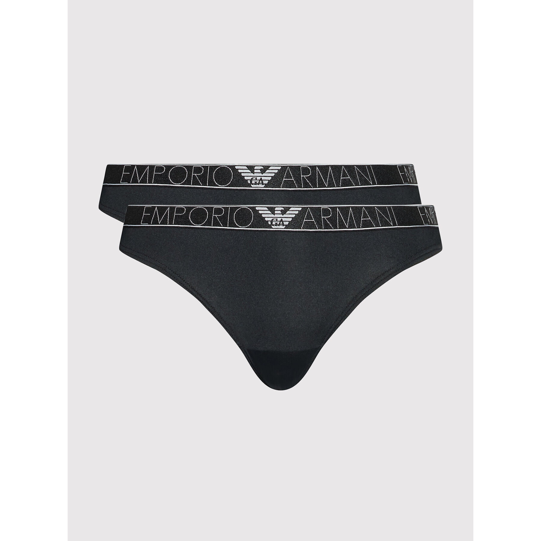 Emporio Armani Underwear Súprava 2 kusov stringových nohavičiek 163337 2R235 00020 Čierna - Pepit.sk