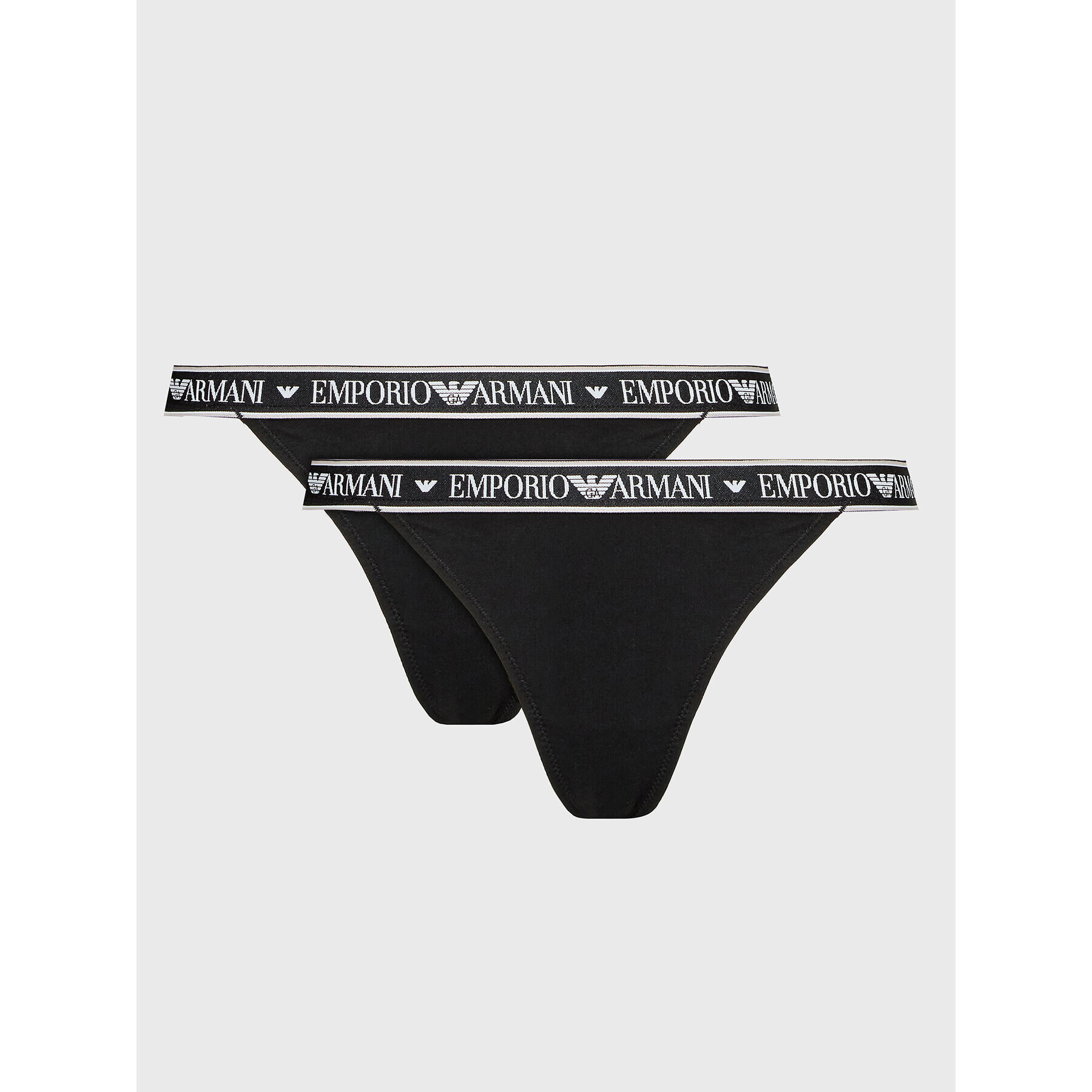 Emporio Armani Underwear Súprava 2 kusov stringových nohavičiek 164522 2F227 00020 Čierna - Pepit.sk