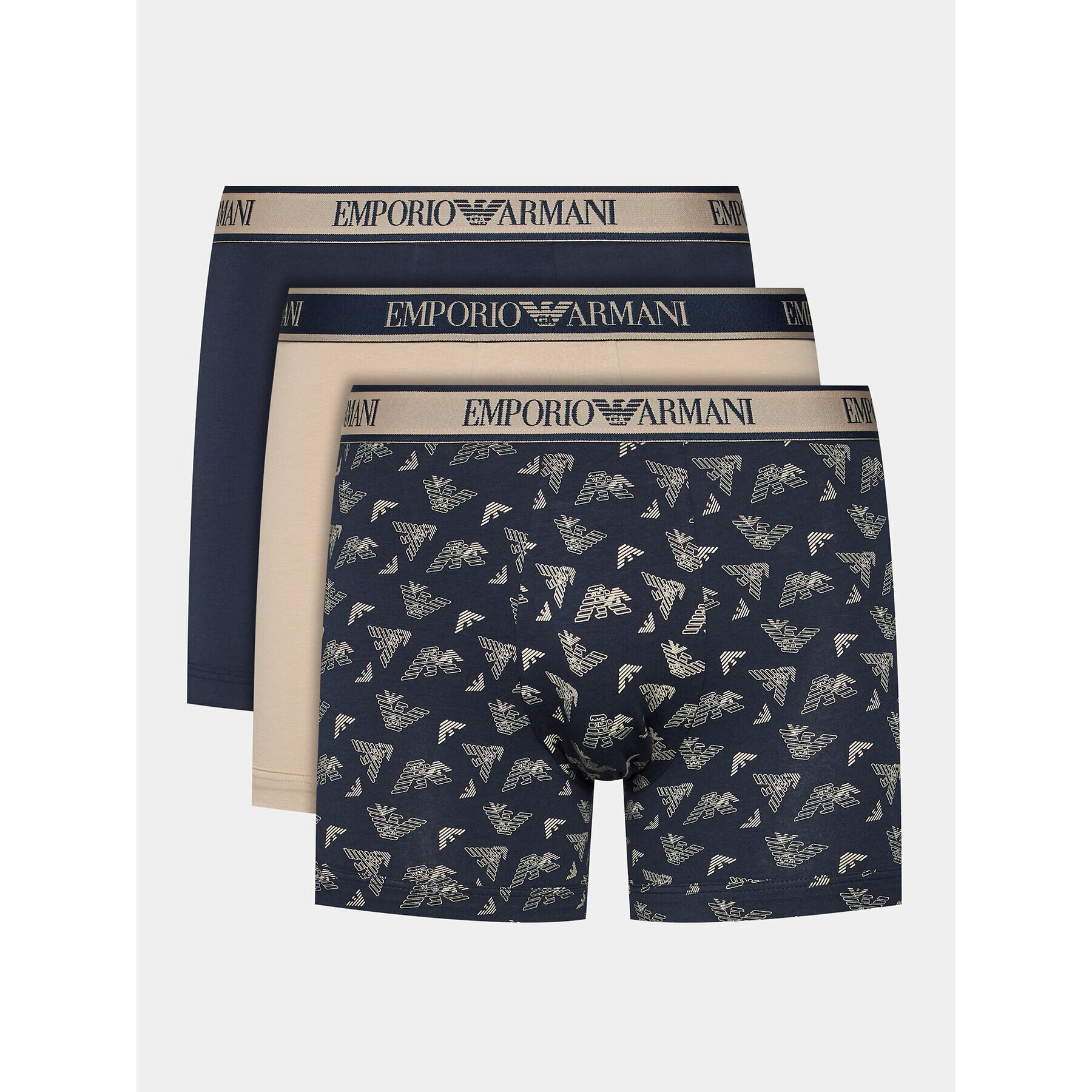 Emporio Armani Underwear Súprava 3 kusov boxeriek 111473 3F717 11250 Béžová - Pepit.sk