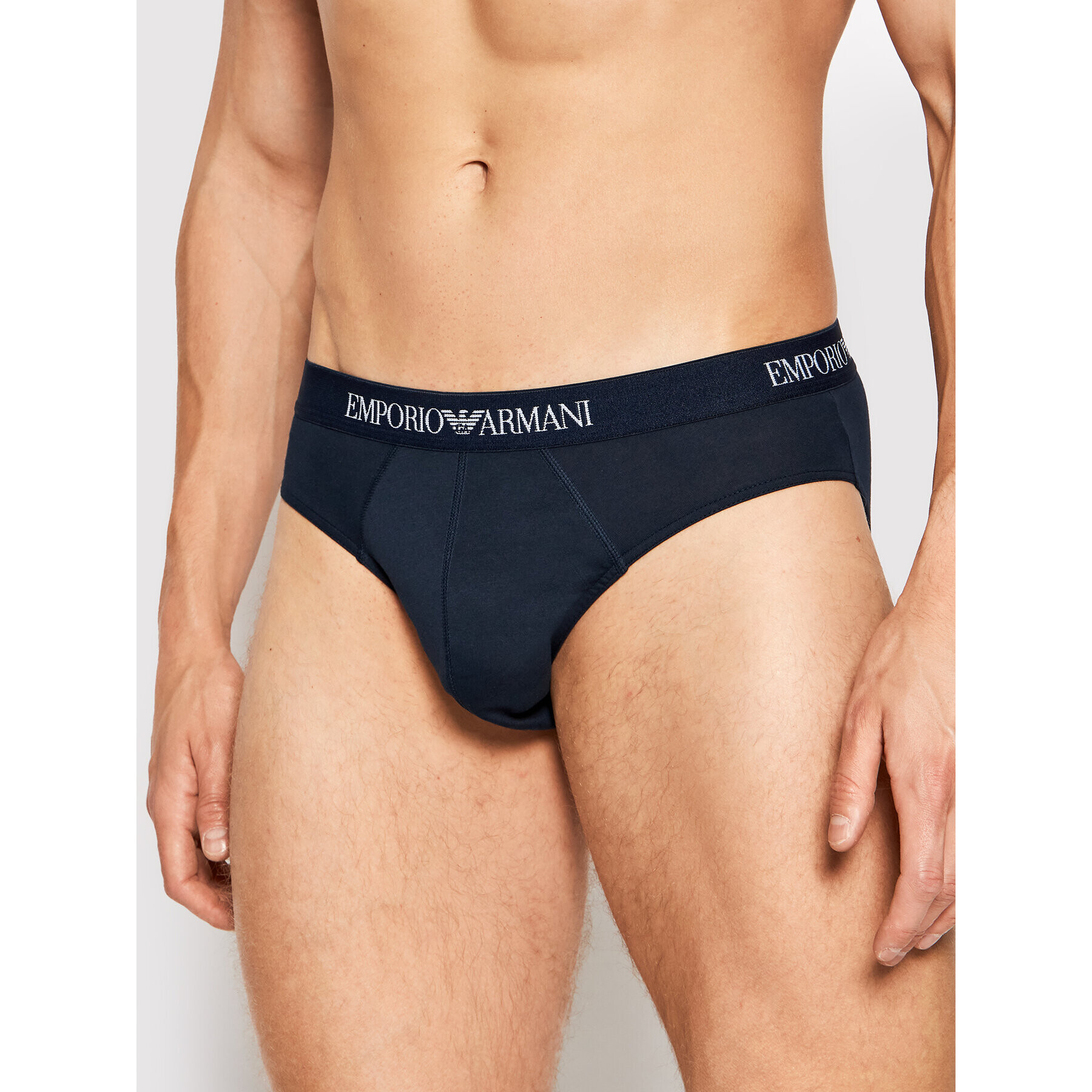 Emporio Armani Underwear Súprava 3 kusov slipov 111624 1P722 76135 Tmavomodrá - Pepit.sk