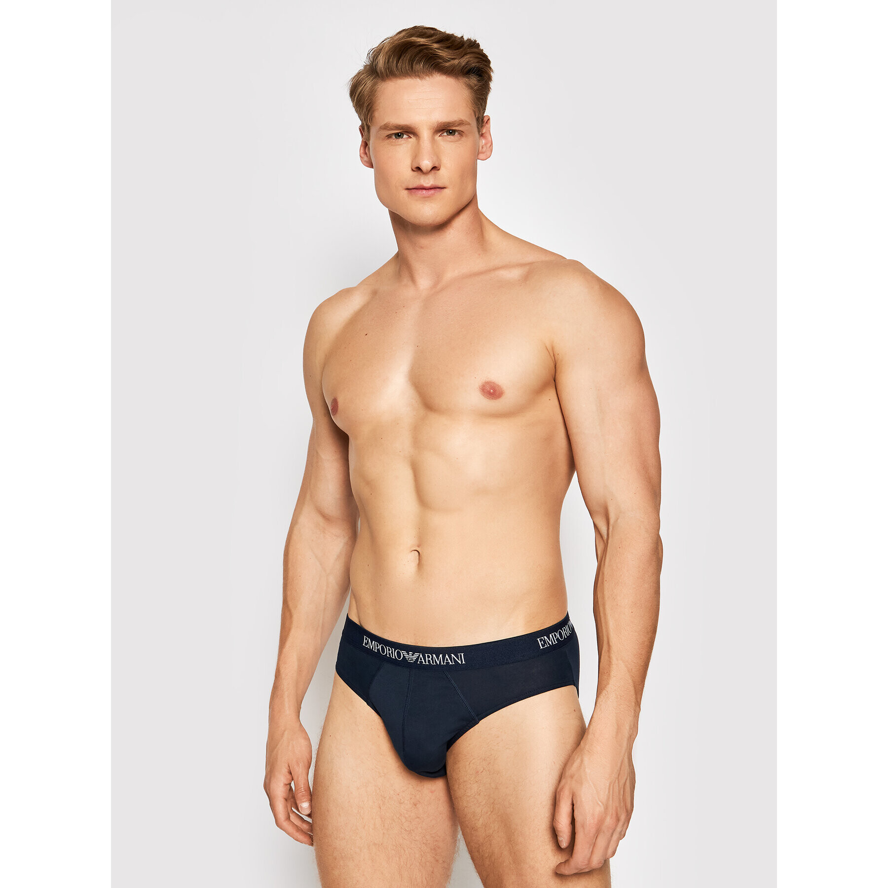 Emporio Armani Underwear Súprava 3 kusov slipov 111624 1P722 76135 Tmavomodrá - Pepit.sk