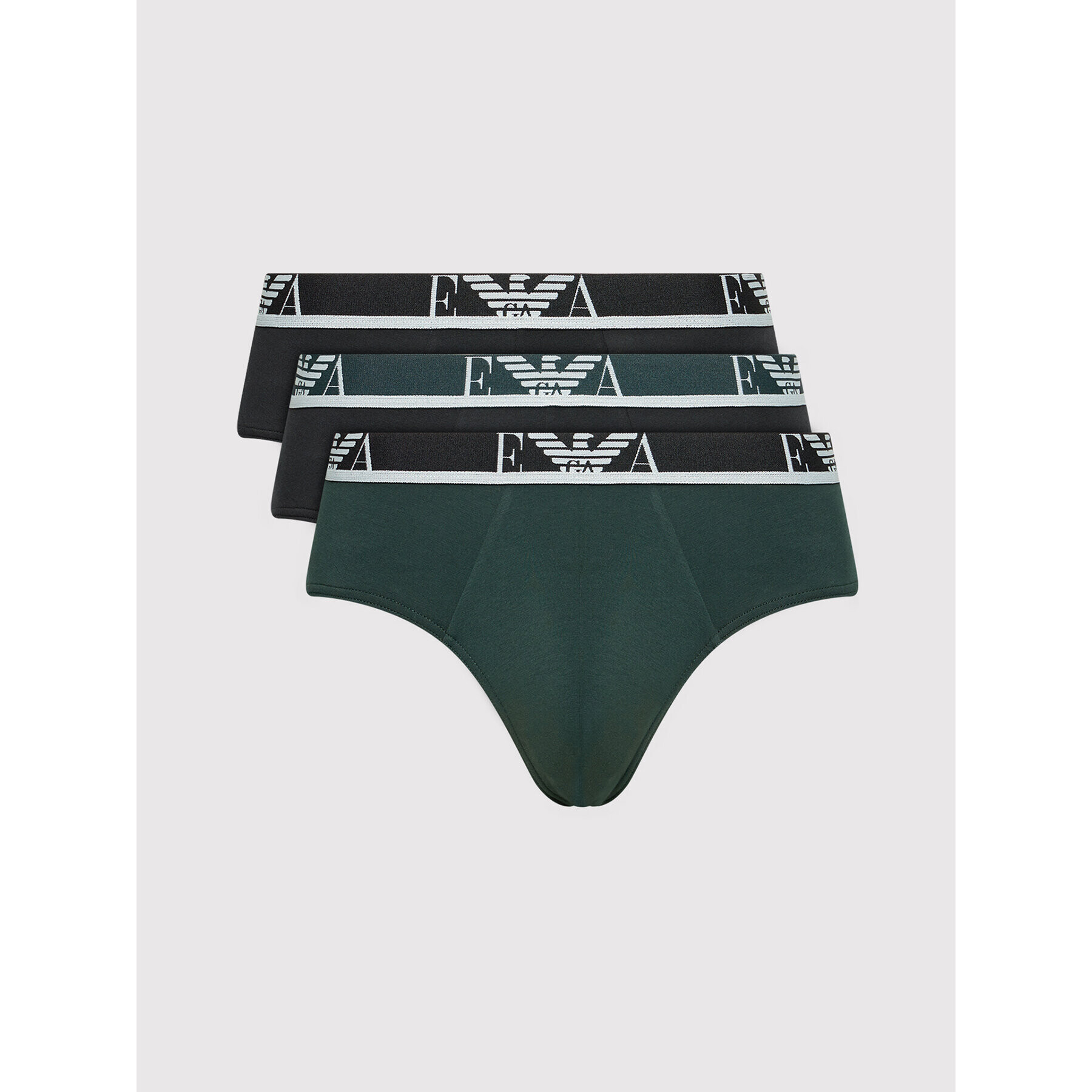 Emporio Armani Underwear Súprava 3 kusov slipov 111734 1A715 06421 Čierna - Pepit.sk