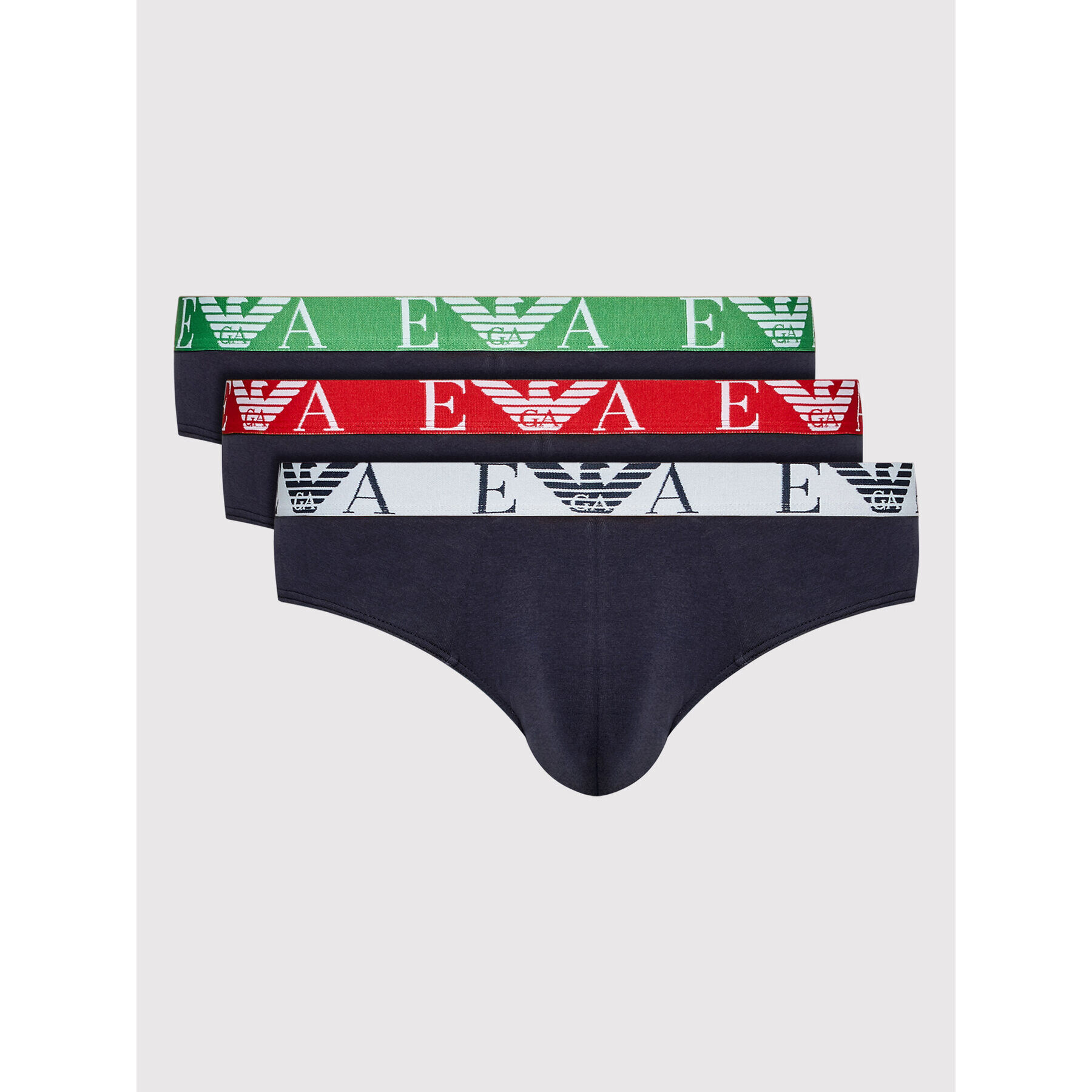 Emporio Armani Underwear Súprava 3 kusov slipov 111734 2F715 70435 Tmavomodrá - Pepit.sk