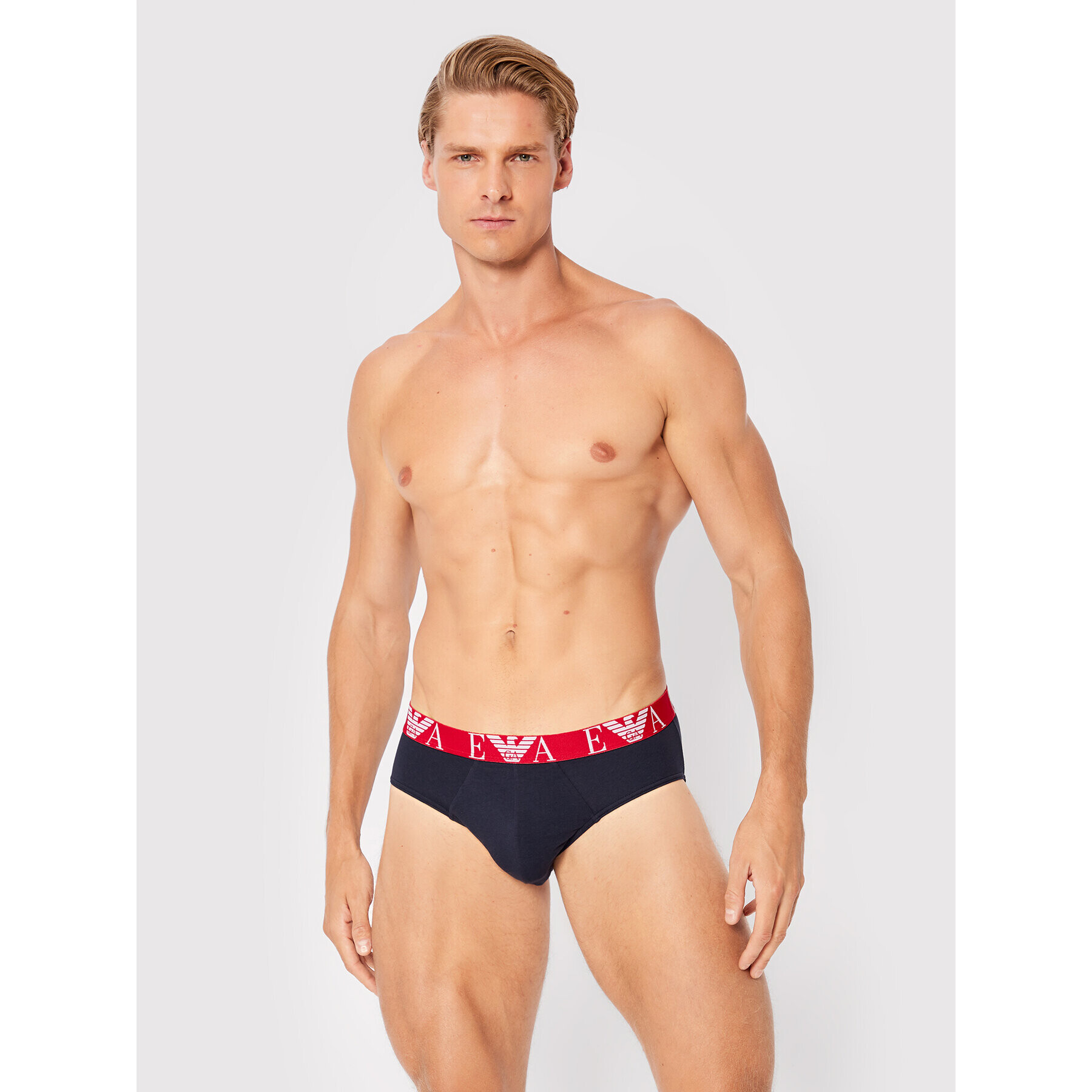 Emporio Armani Underwear Súprava 3 kusov slipov 111734 2F715 70435 Tmavomodrá - Pepit.sk