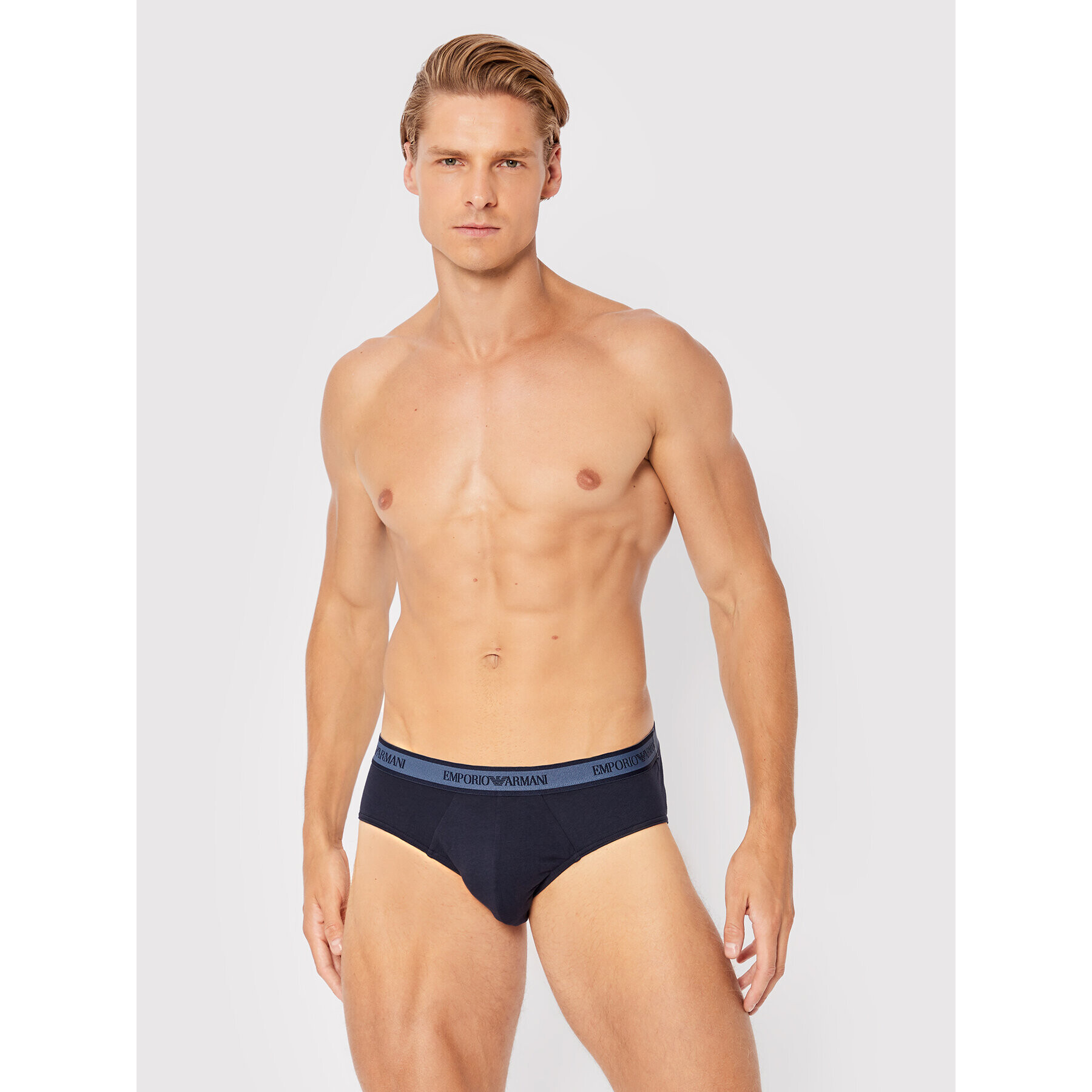 Emporio Armani Underwear Súprava 3 kusov slipov 111734 2F717 40035 Tmavomodrá - Pepit.sk