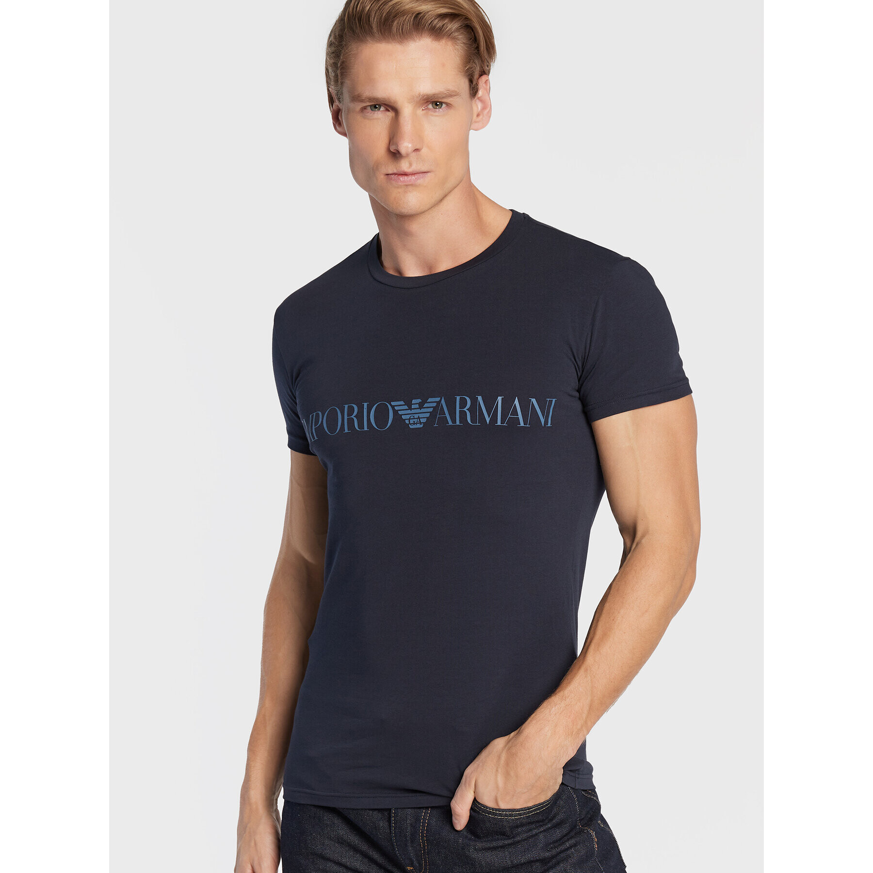 Emporio Armani Underwear Tričko 111035 2F729 00135 Tmavomodrá Slim Fit - Pepit.sk