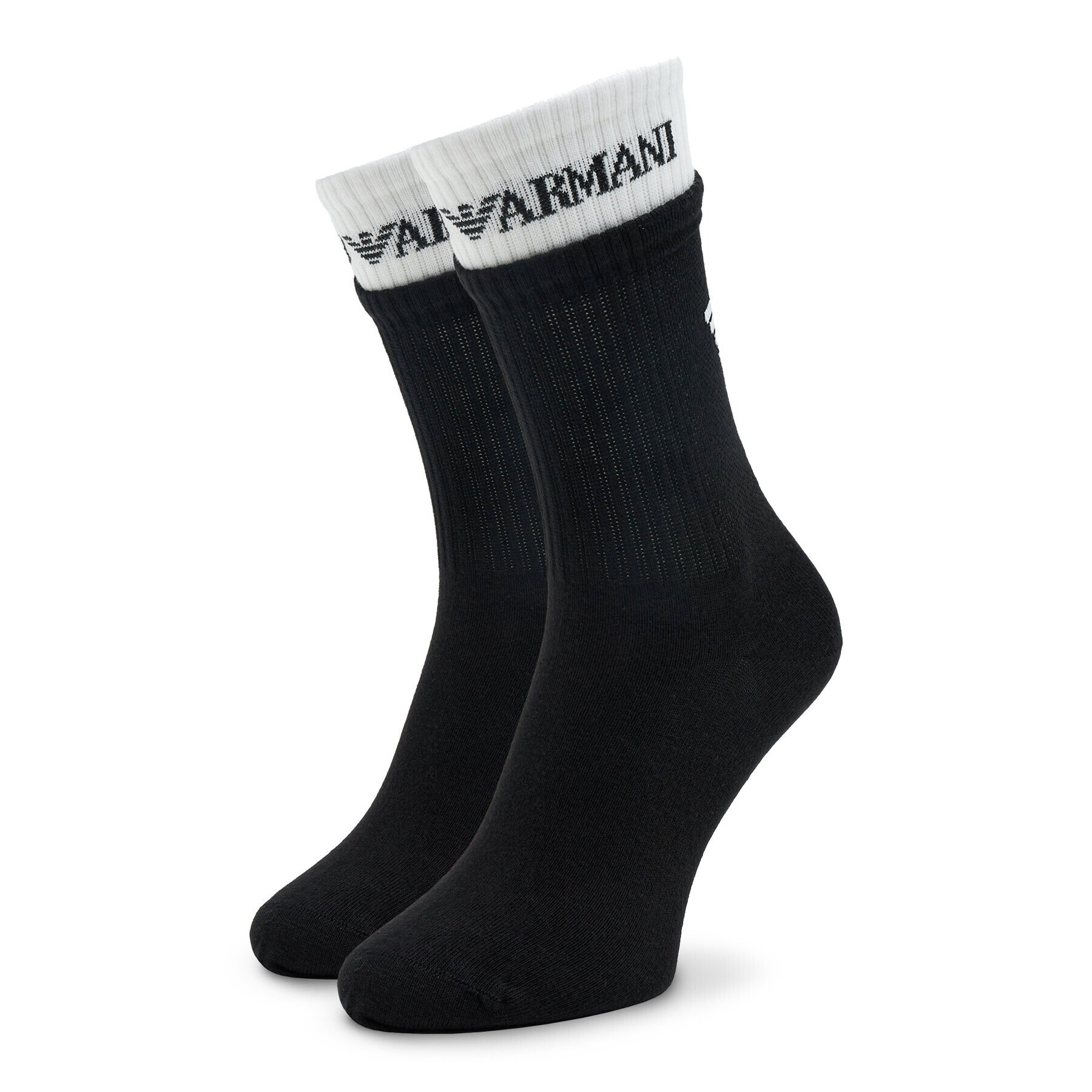 Emporio Armani Vysoké pánske ponožky 301122 3R306 00121 Čierna - Pepit.sk