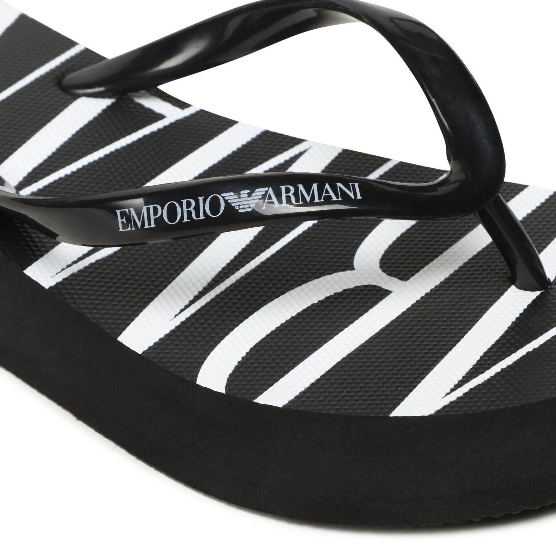 Emporio Armani Žabky XVQS03 XN118 00002 Čierna - Pepit.sk