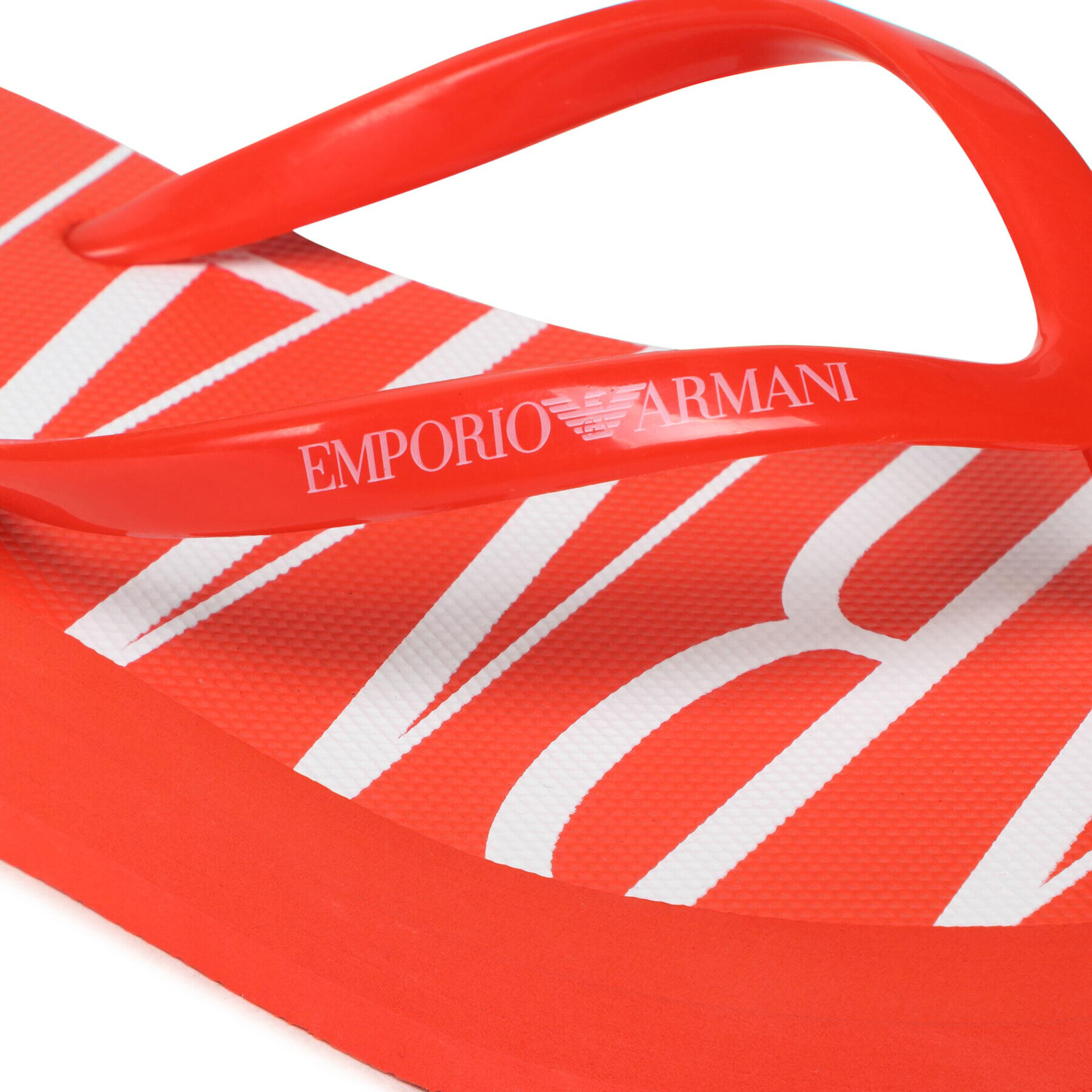 Emporio Armani Žabky XVQS03 XN118 Q728 Červená - Pepit.sk