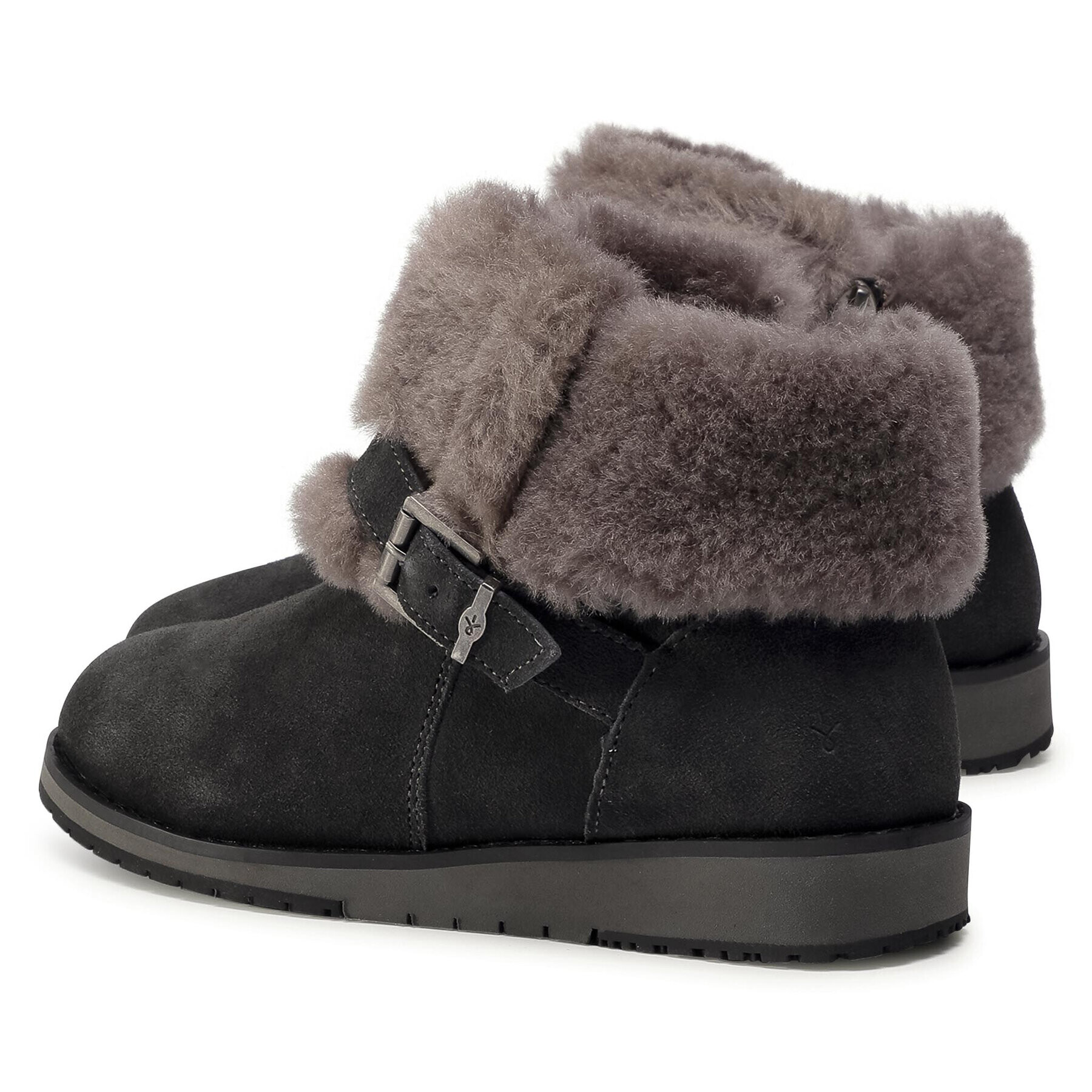 EMU Australia Topánky Oxley Fur Cuff W11698 Sivá - Pepit.sk