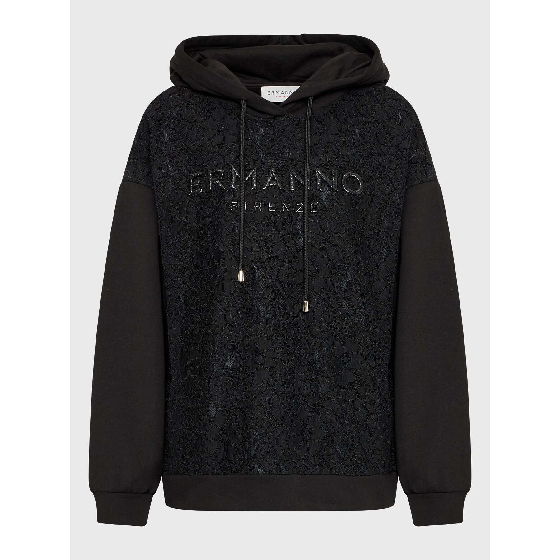 Ermanno Firenze Mikina L009EG7 Čierna Regular Fit - Pepit.sk