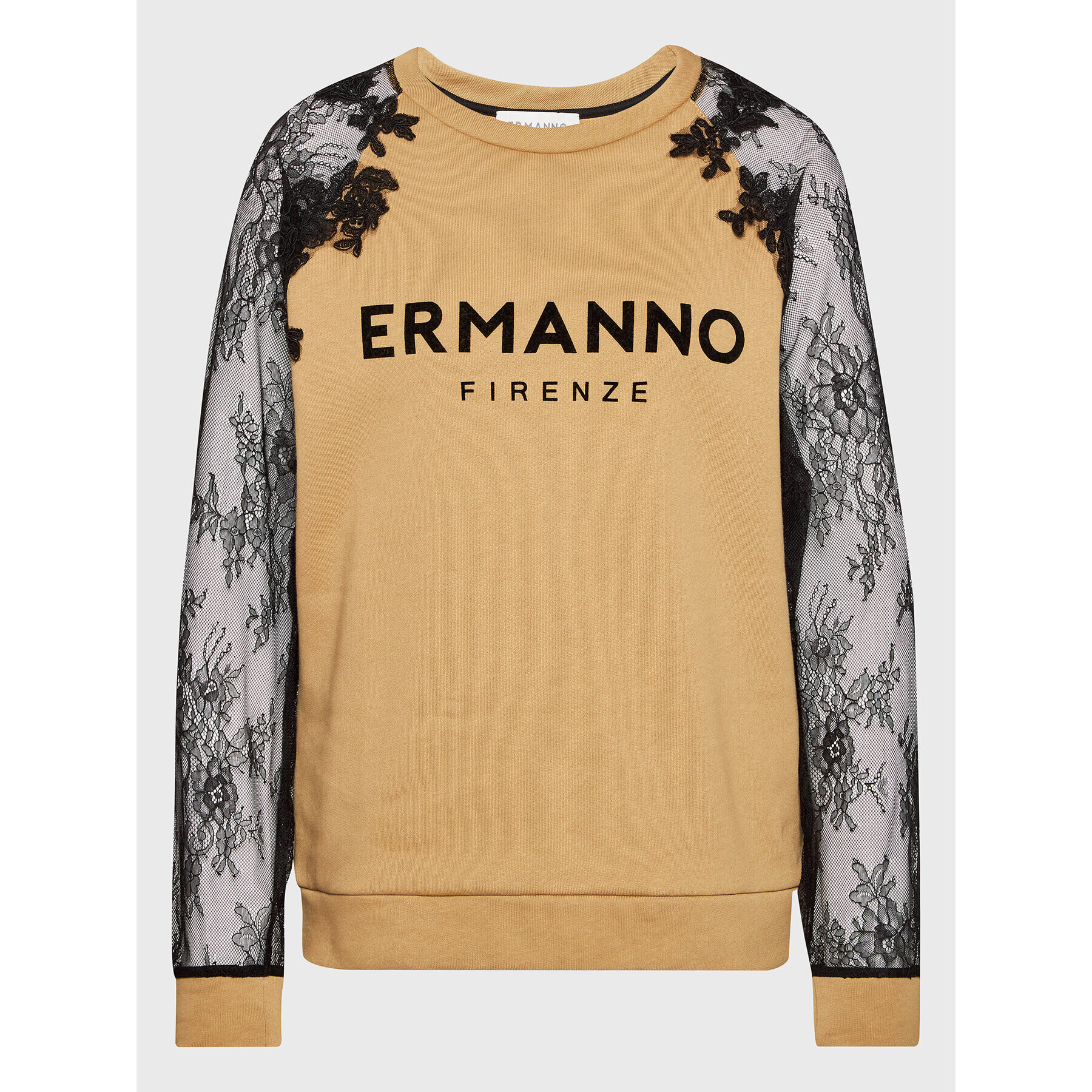 Ermanno Firenze Mikina L028E78 Béžová Regular Fit - Pepit.sk