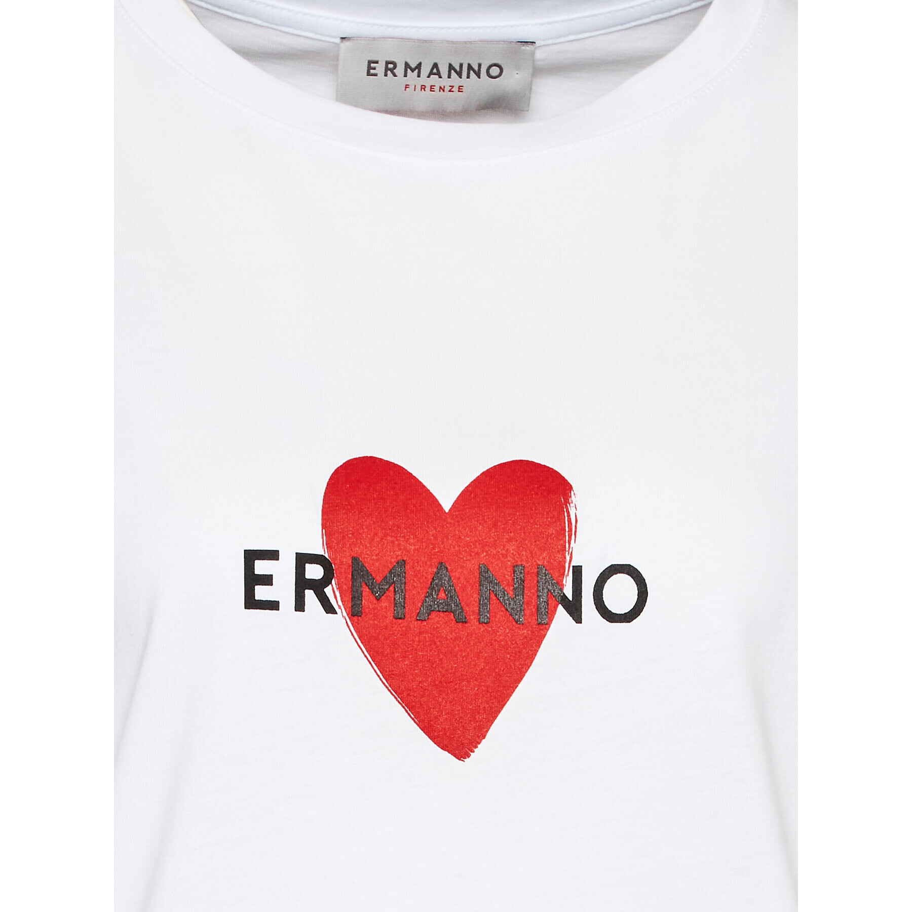 Ermanno Firenze Tričko D42EL023EK4 Biela Regular Fit - Pepit.sk