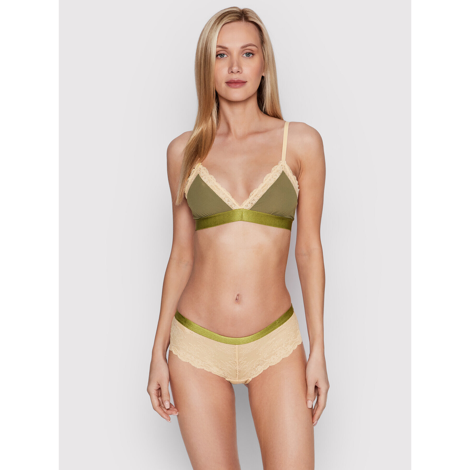 Etam Podprsenka Bralette Ditsy 6531365 Zelená - Pepit.sk