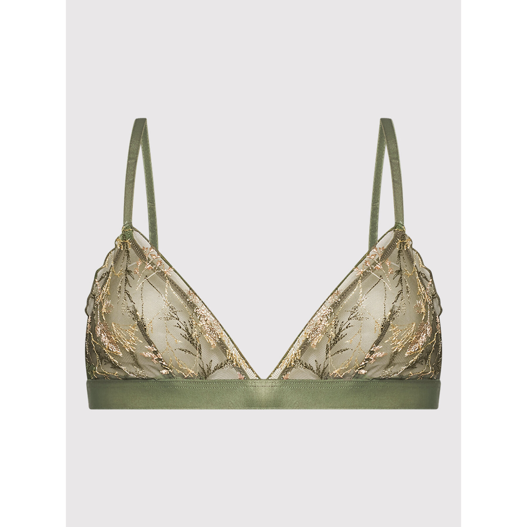 Etam Podprsenka Bralette Louange Mesh 6530954 Zelená - Pepit.sk