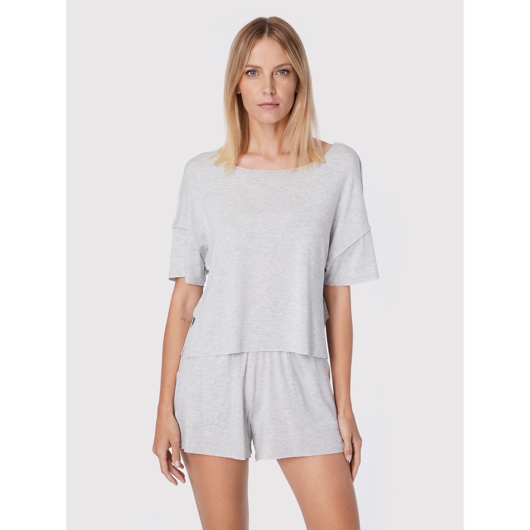 Etam Pyžamový top Alva 6534313 Sivá Relaxed Fit - Pepit.sk