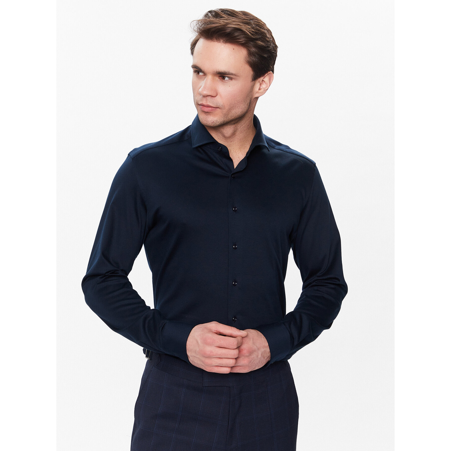 Eterna Košeľa 2159/YS82 Tmavomodrá Slim Fit - Pepit.sk