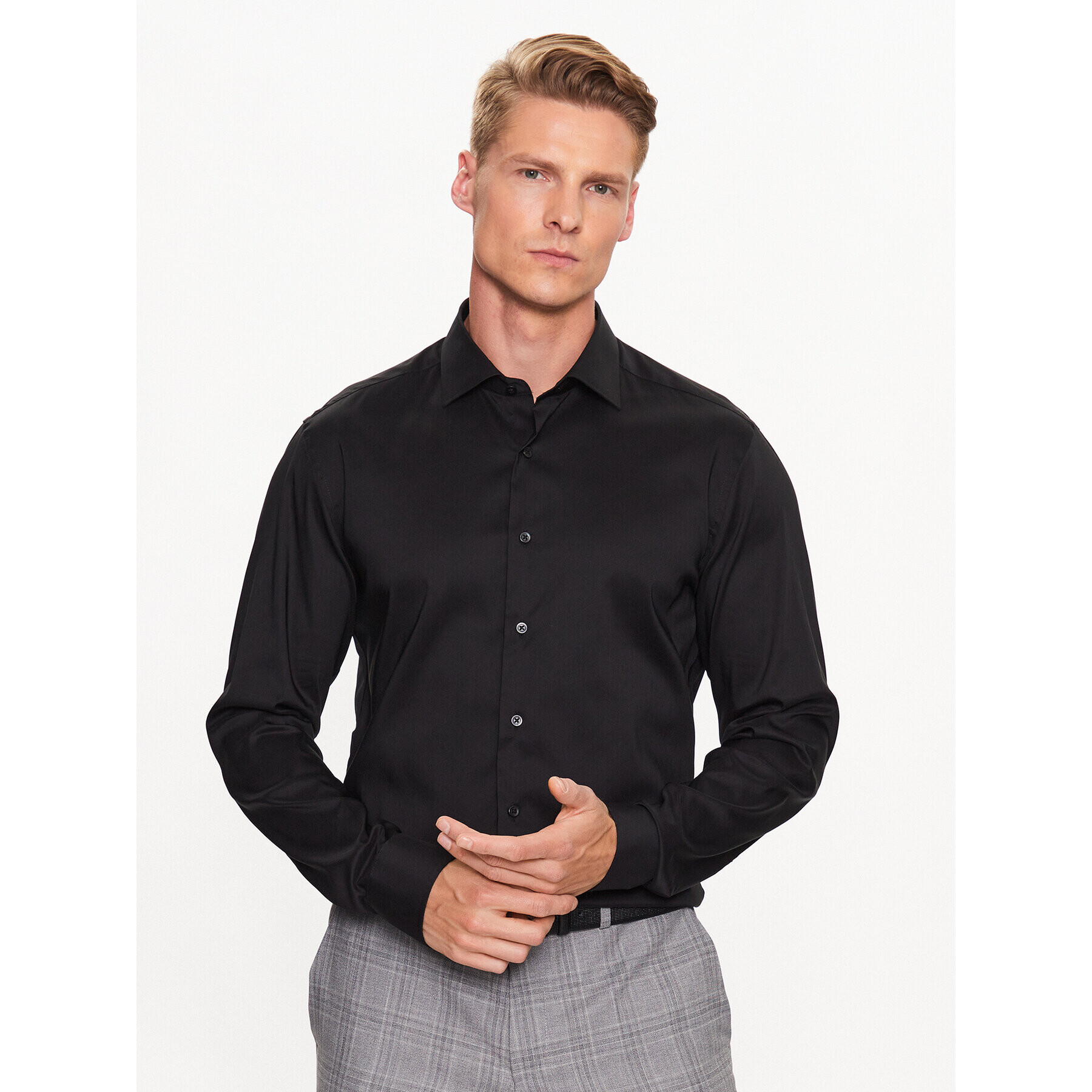 Eterna Košeľa 3377/F170 Čierna Slim Fit - Pepit.sk