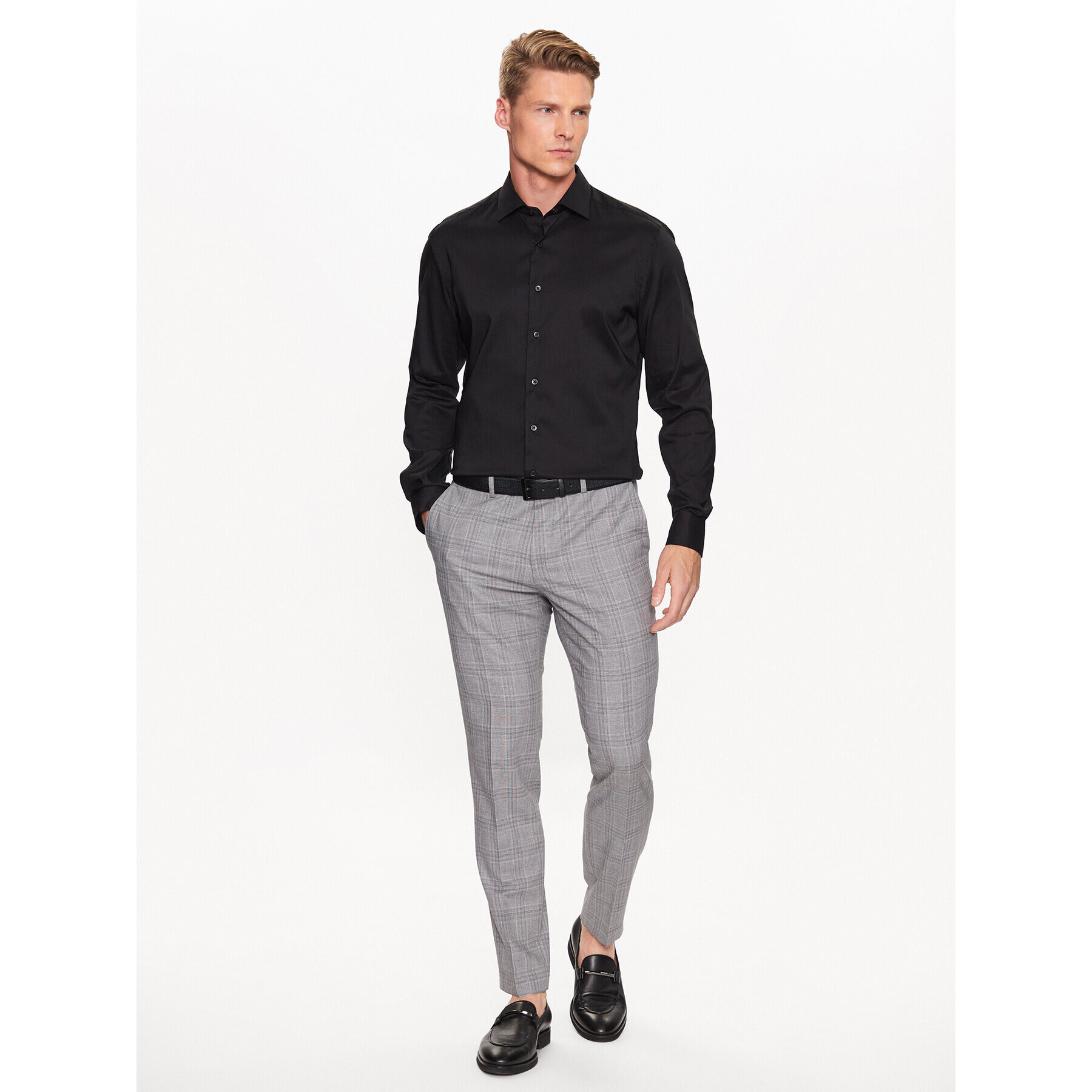 Eterna Košeľa 3377/F170 Čierna Slim Fit - Pepit.sk