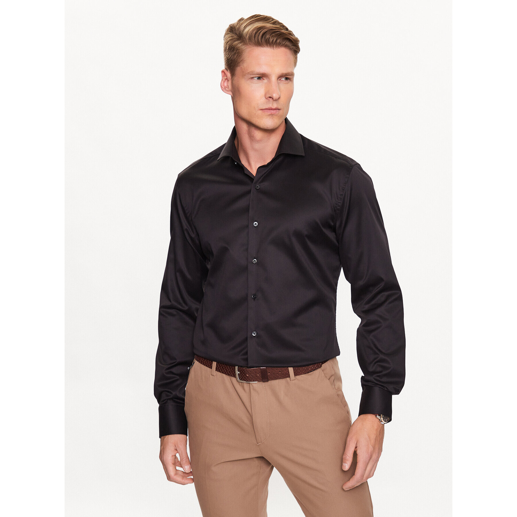 Eterna Košeľa 8005/F682 Čierna Slim Fit - Pepit.sk