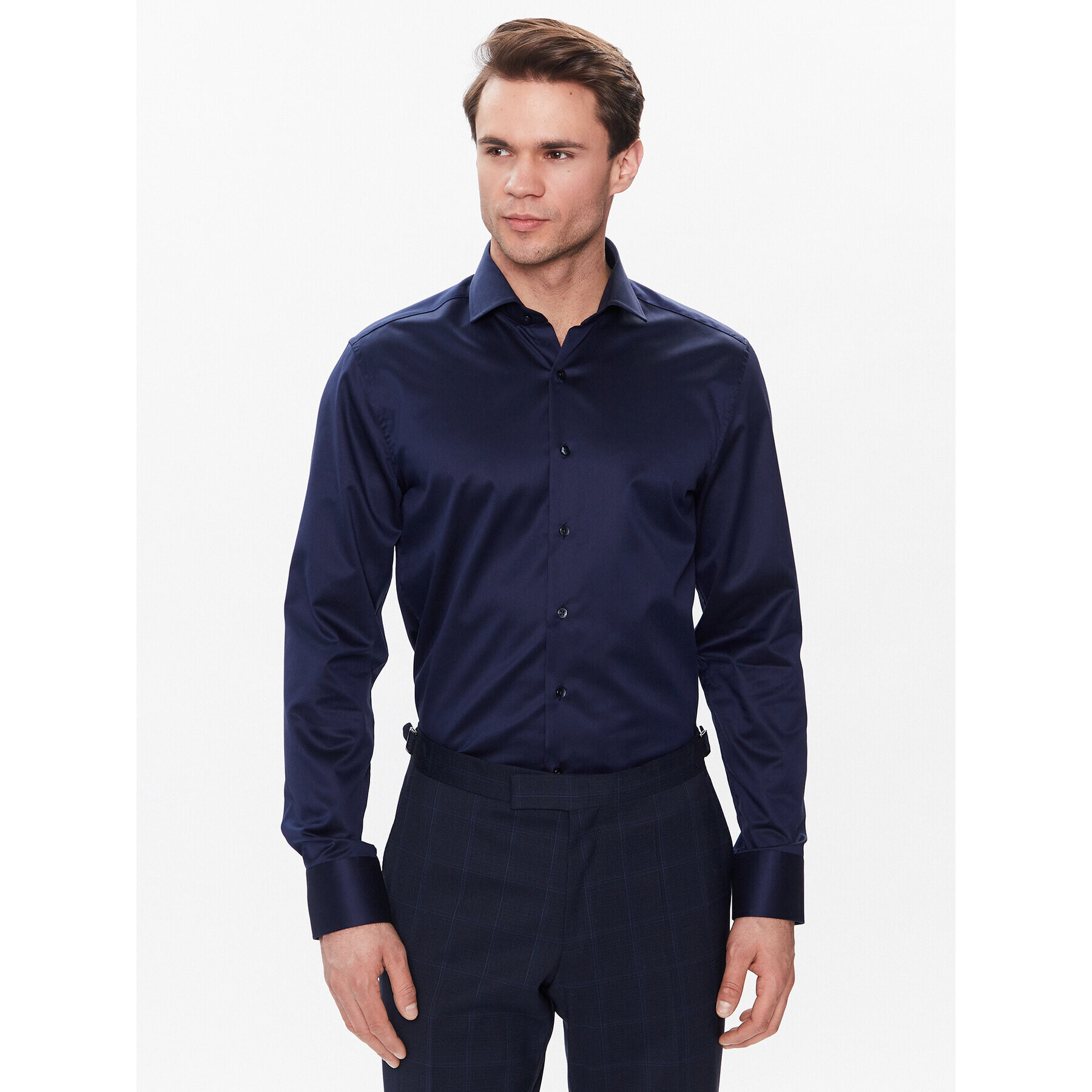 Eterna Košeľa 8005/F682 Tmavomodrá Slim Fit - Pepit.sk