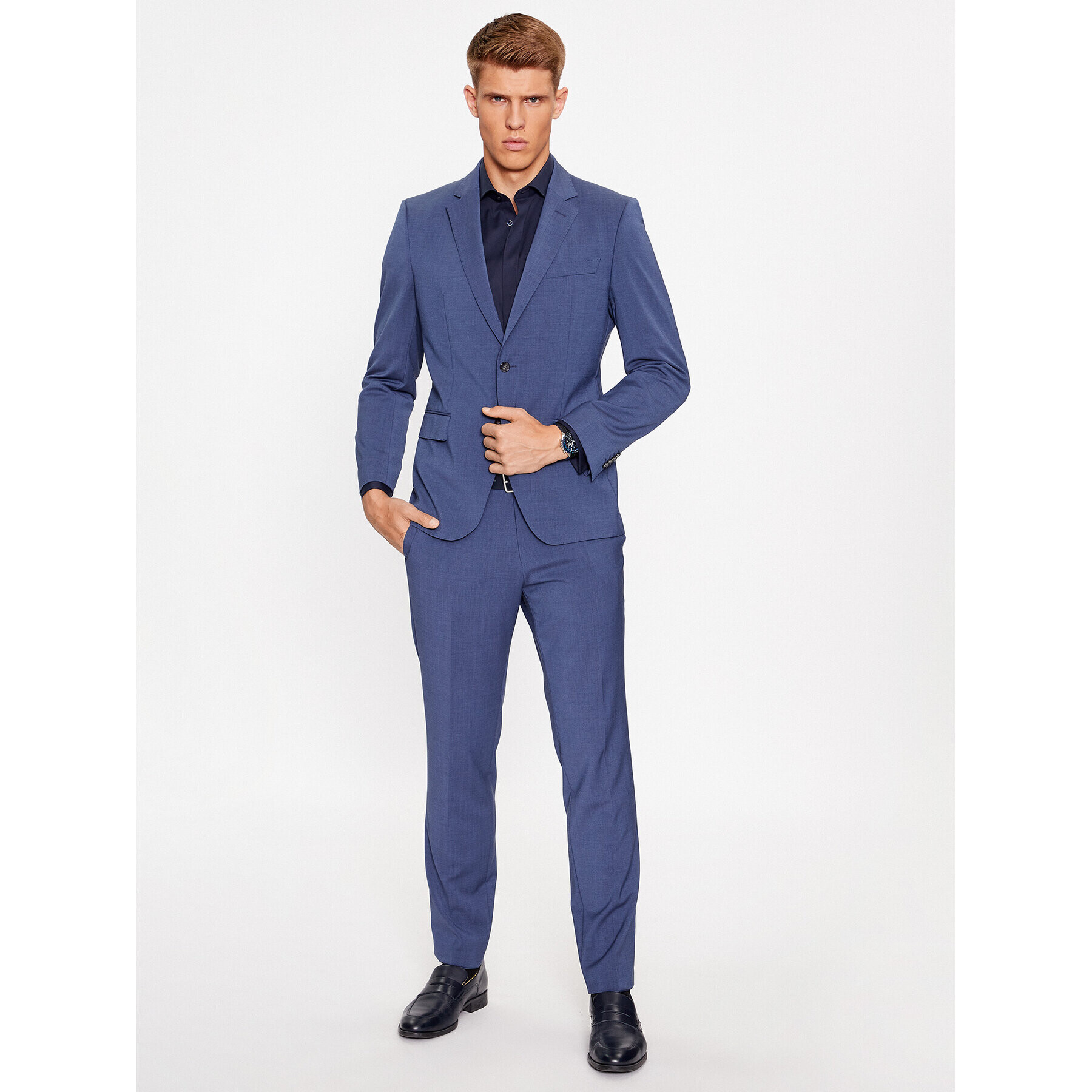 Eterna Košeľa 8817/F392 Tmavomodrá Slim Fit - Pepit.sk