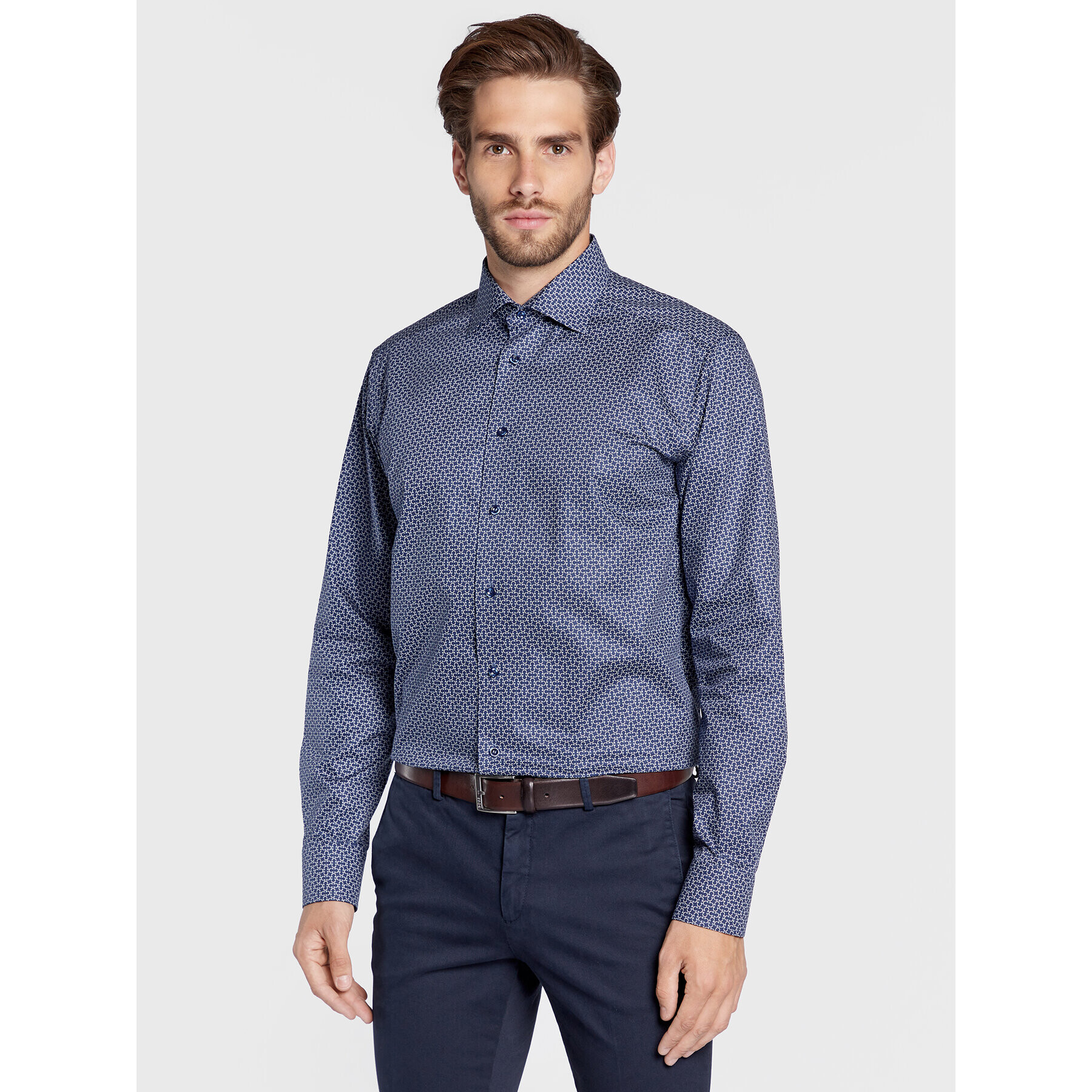 Eton Košeľa 100003549 Tmavomodrá Slim Fit - Pepit.sk