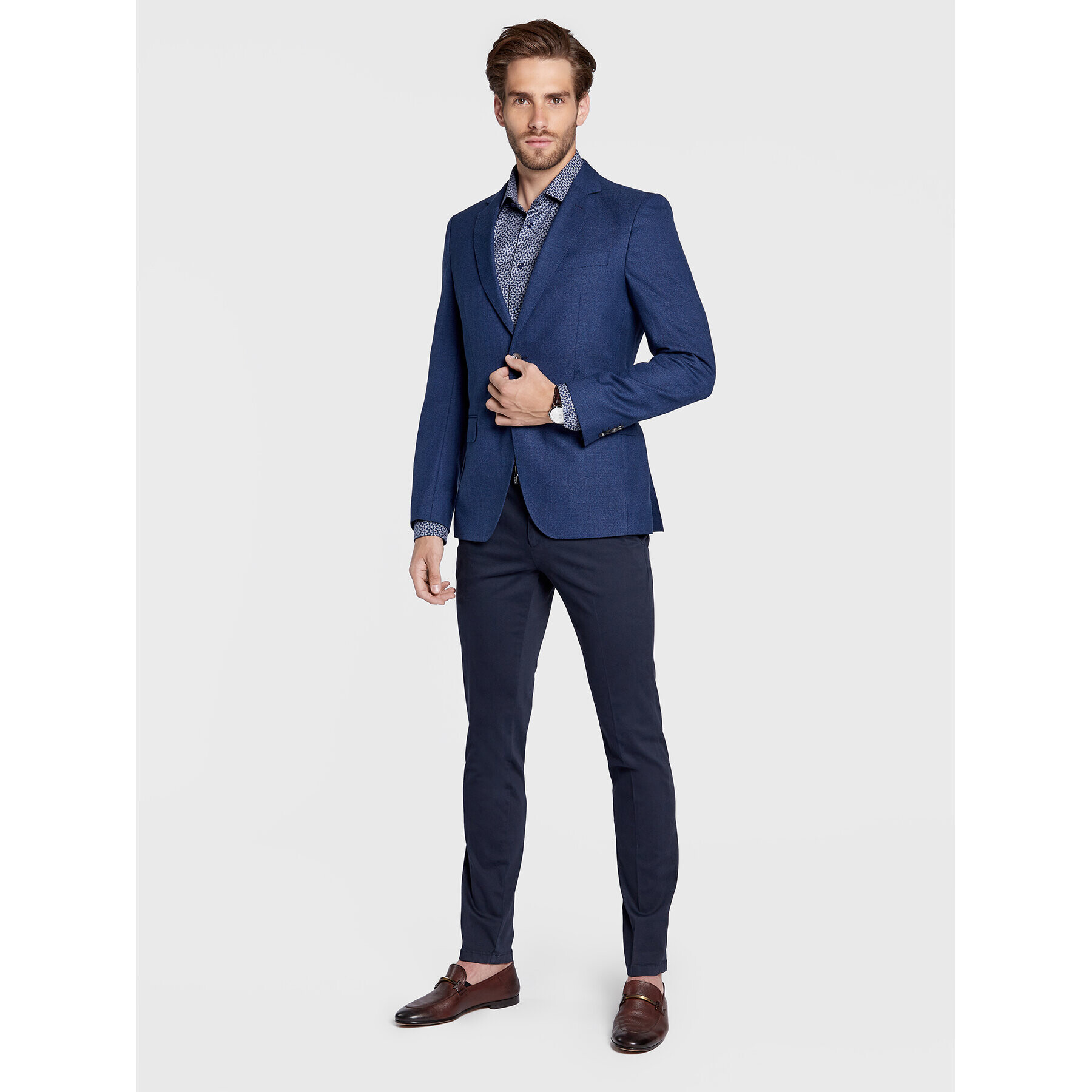 Eton Košeľa 100003549 Tmavomodrá Slim Fit - Pepit.sk