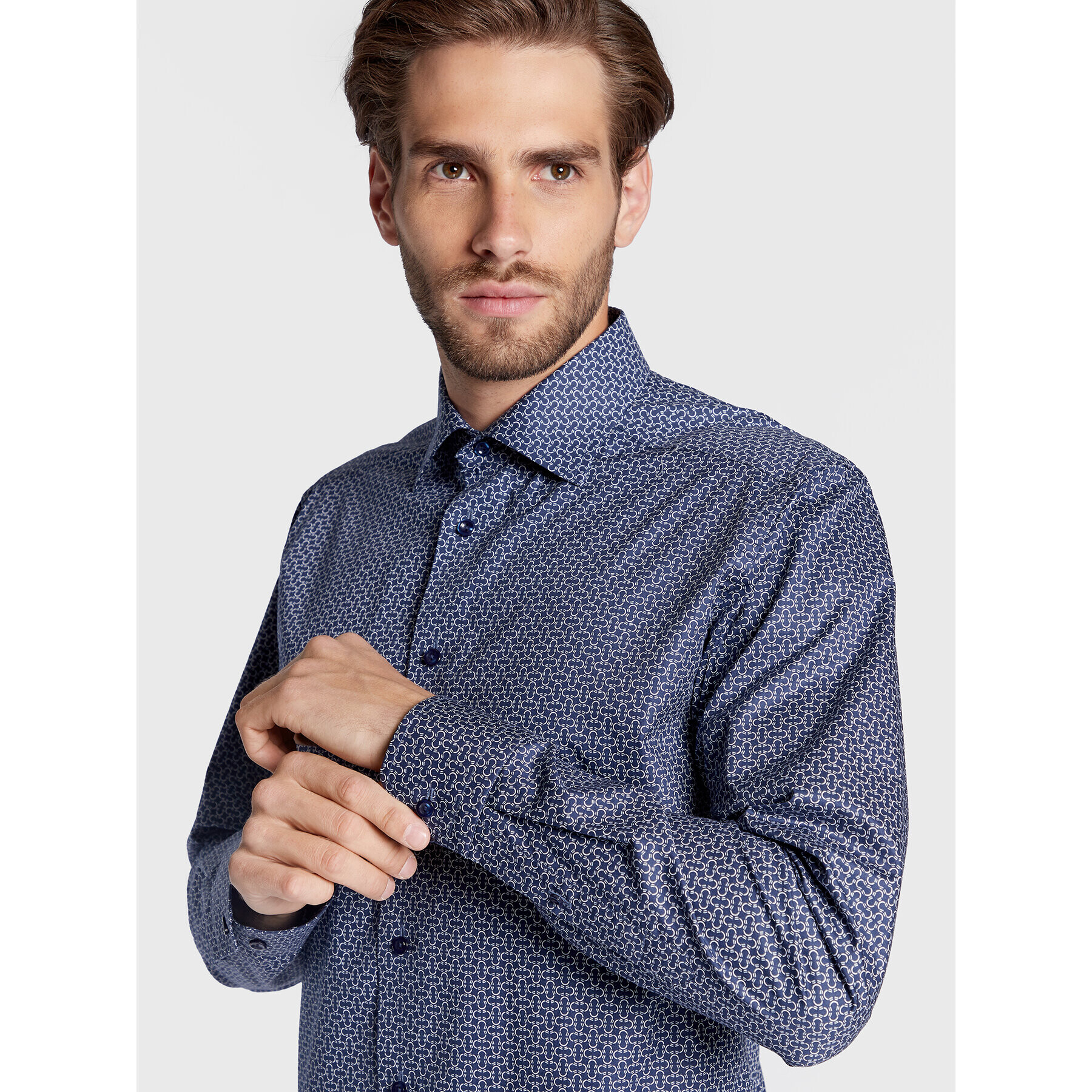 Eton Košeľa 100003549 Tmavomodrá Slim Fit - Pepit.sk