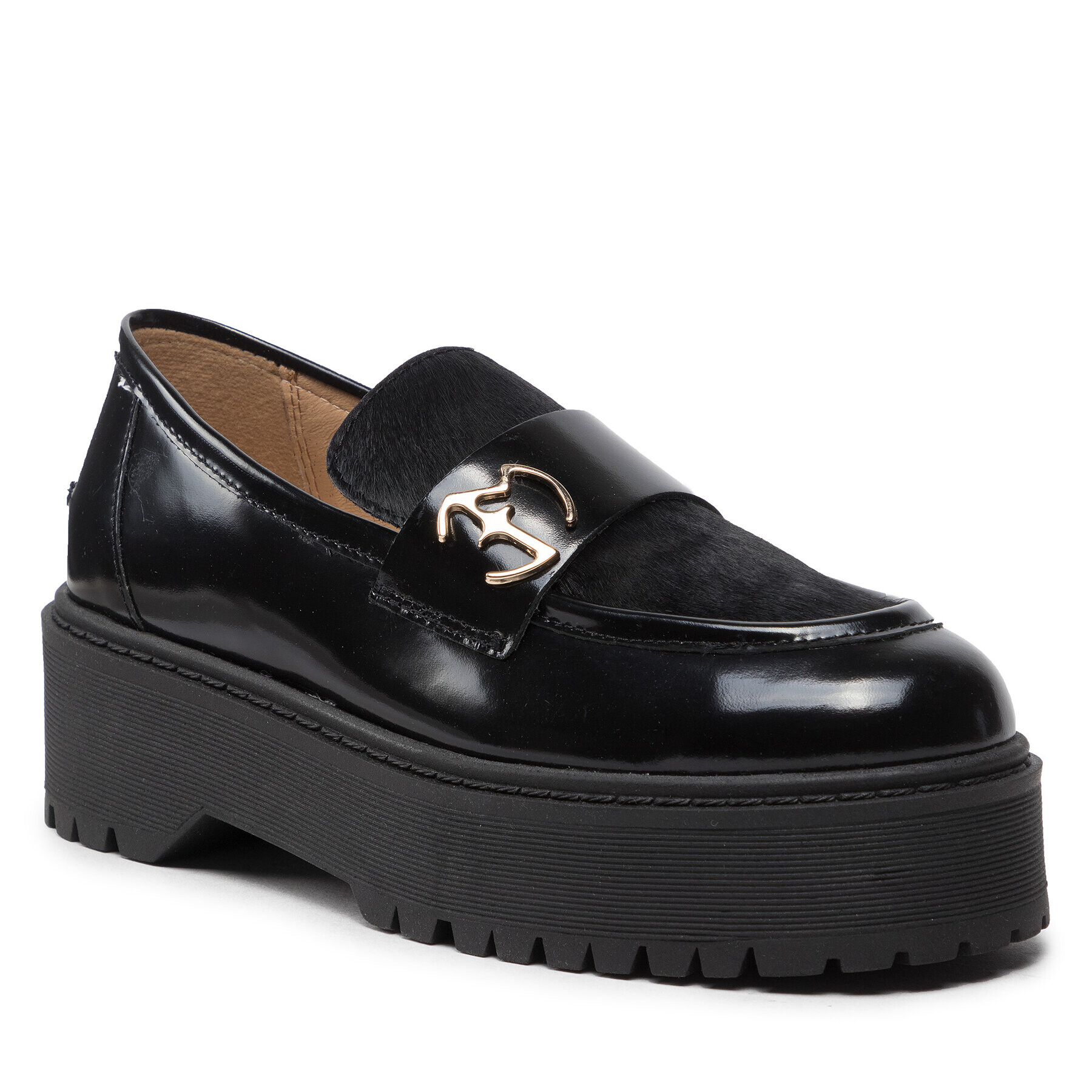 Eva Minge Loafers EM-79-12-001571 Čierna - Pepit.sk