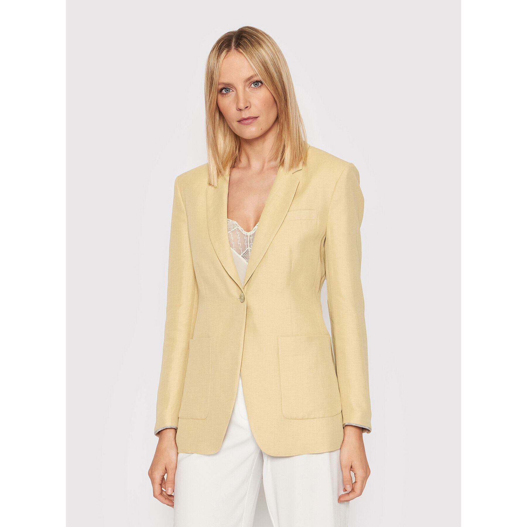 Fabiana Filippi Blejzer GCD272B767 Béžová Slim Fit - Pepit.sk