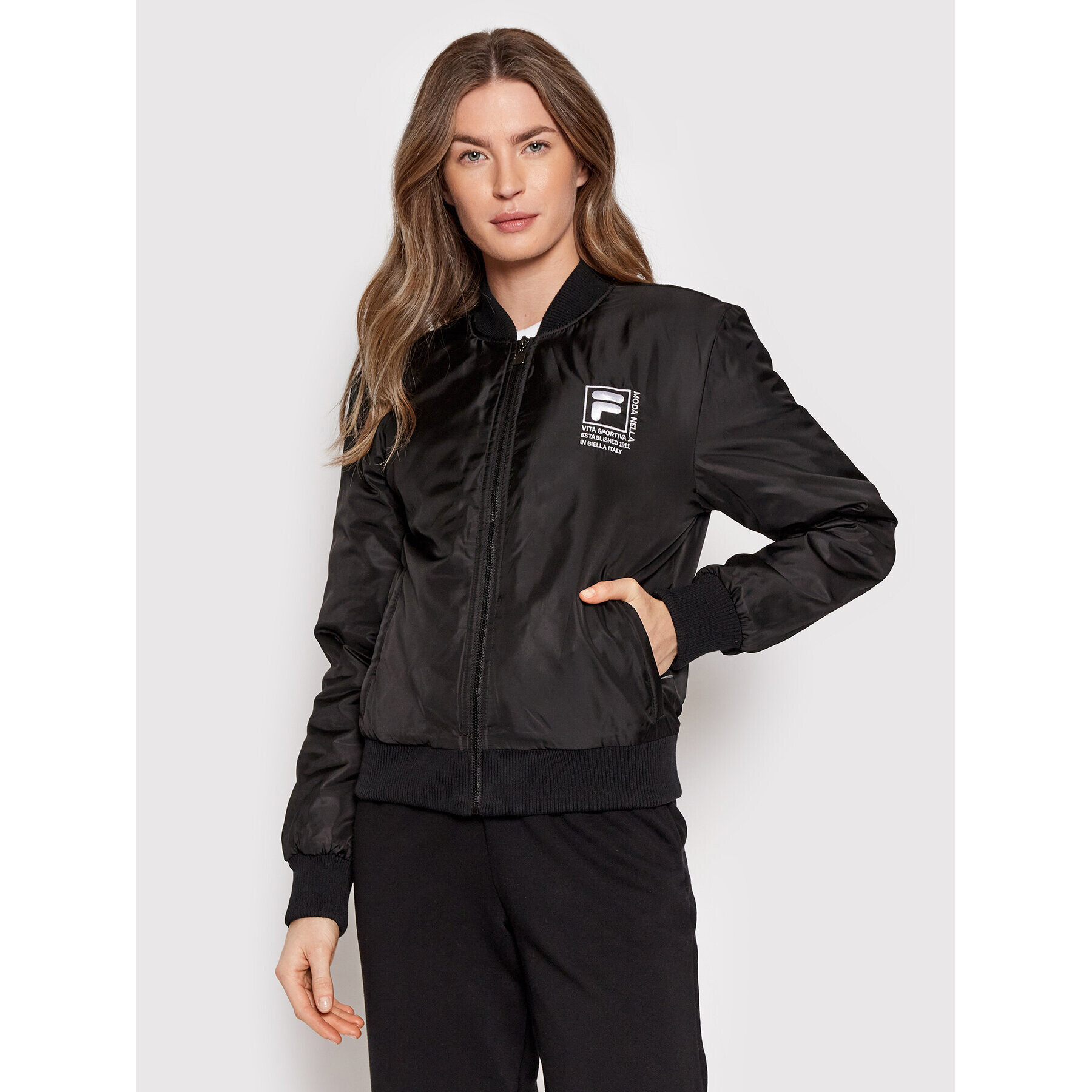 Fila Bundy bomber Rach 689336 Čierna Relaxed Fit - Pepit.sk