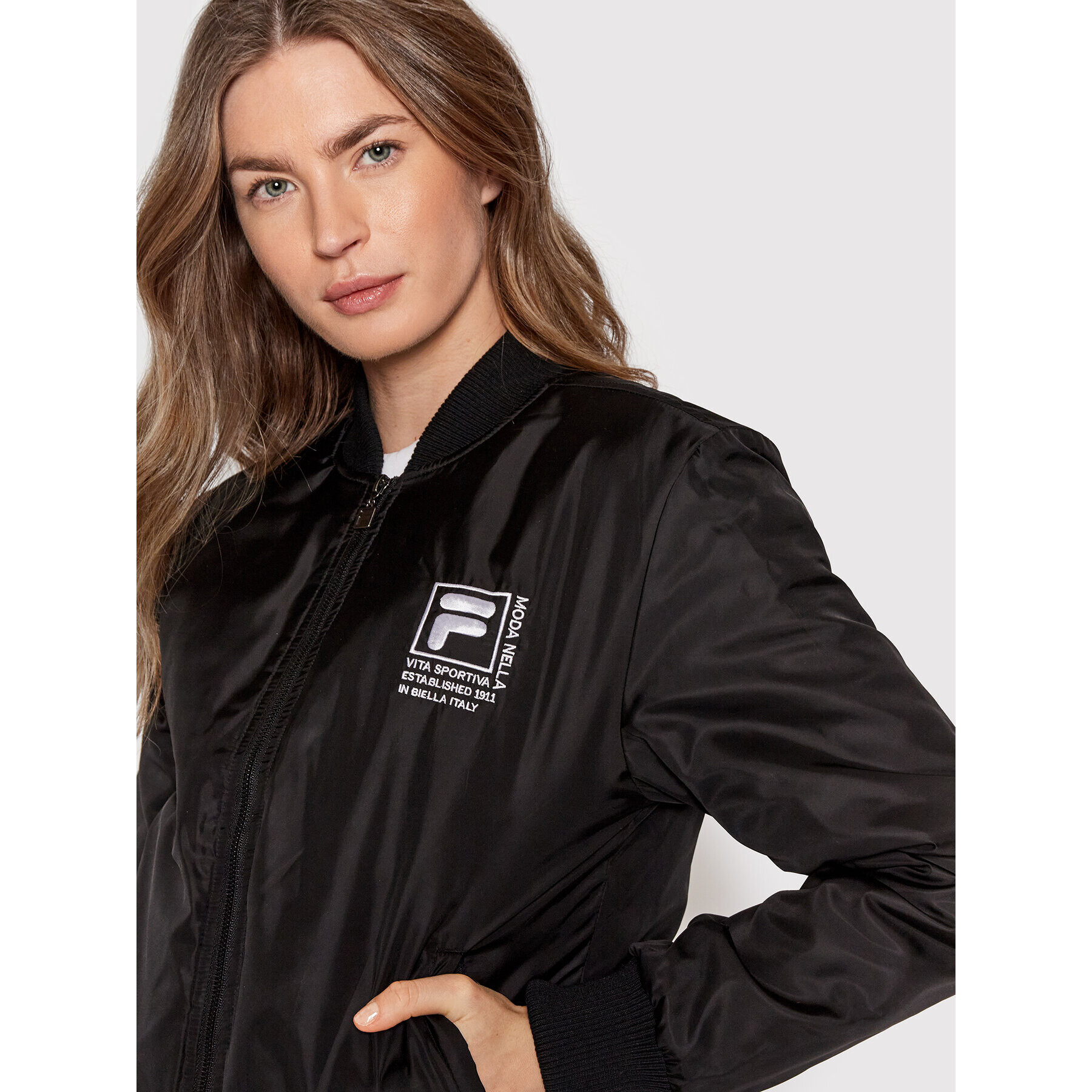 Fila Bundy bomber Rach 689336 Čierna Relaxed Fit - Pepit.sk