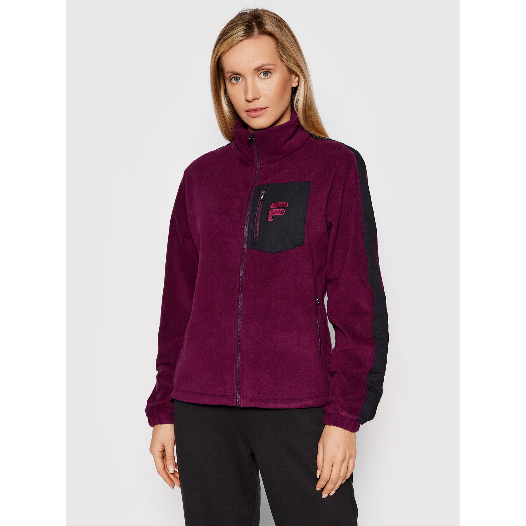 Fila Fleecová mikina Rina 689402 Fialová Regular Fit - Pepit.sk