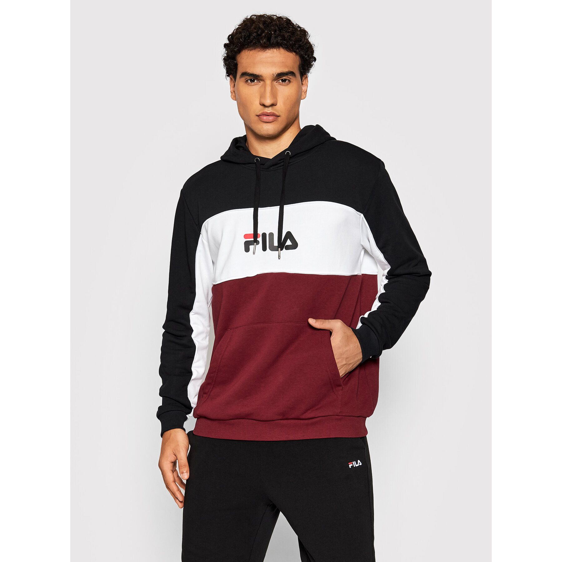 Fila Mikina Analu 688466 Bordová Regular Fit - Pepit.sk