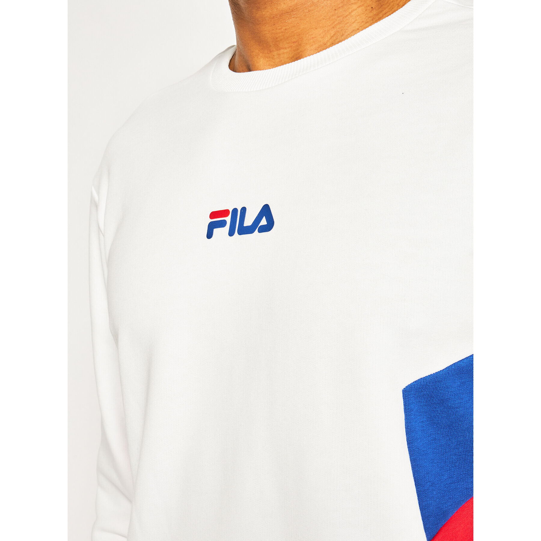 Fila Mikina Baker Crew 687481 Biela Regular Fit - Pepit.sk