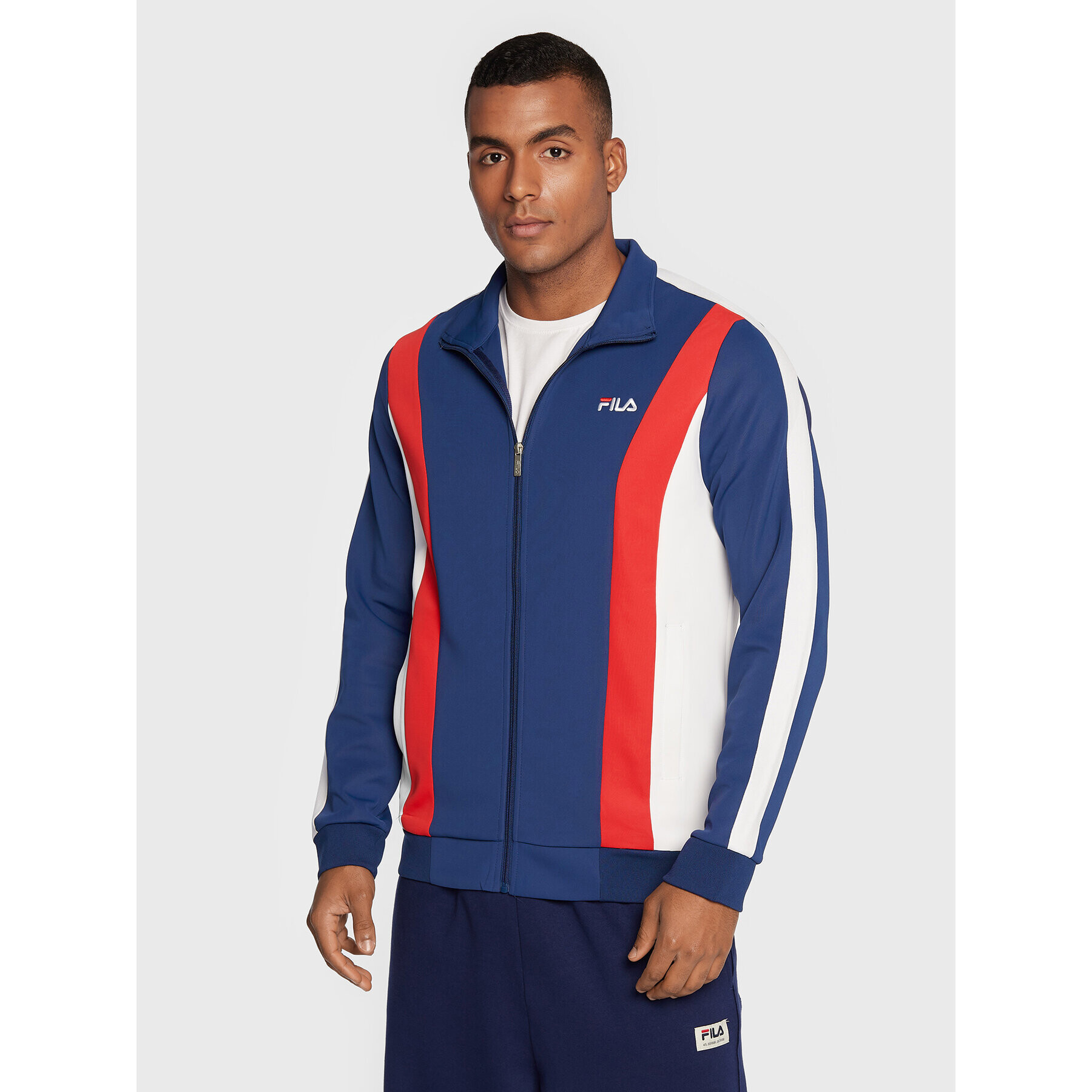 Fila Mikina Bastia FAM0173 Tmavomodrá Regular Fit - Pepit.sk