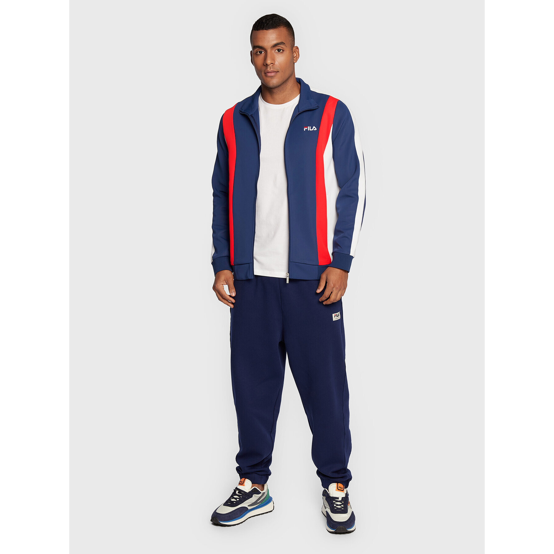 Fila Mikina Bastia FAM0173 Tmavomodrá Regular Fit - Pepit.sk