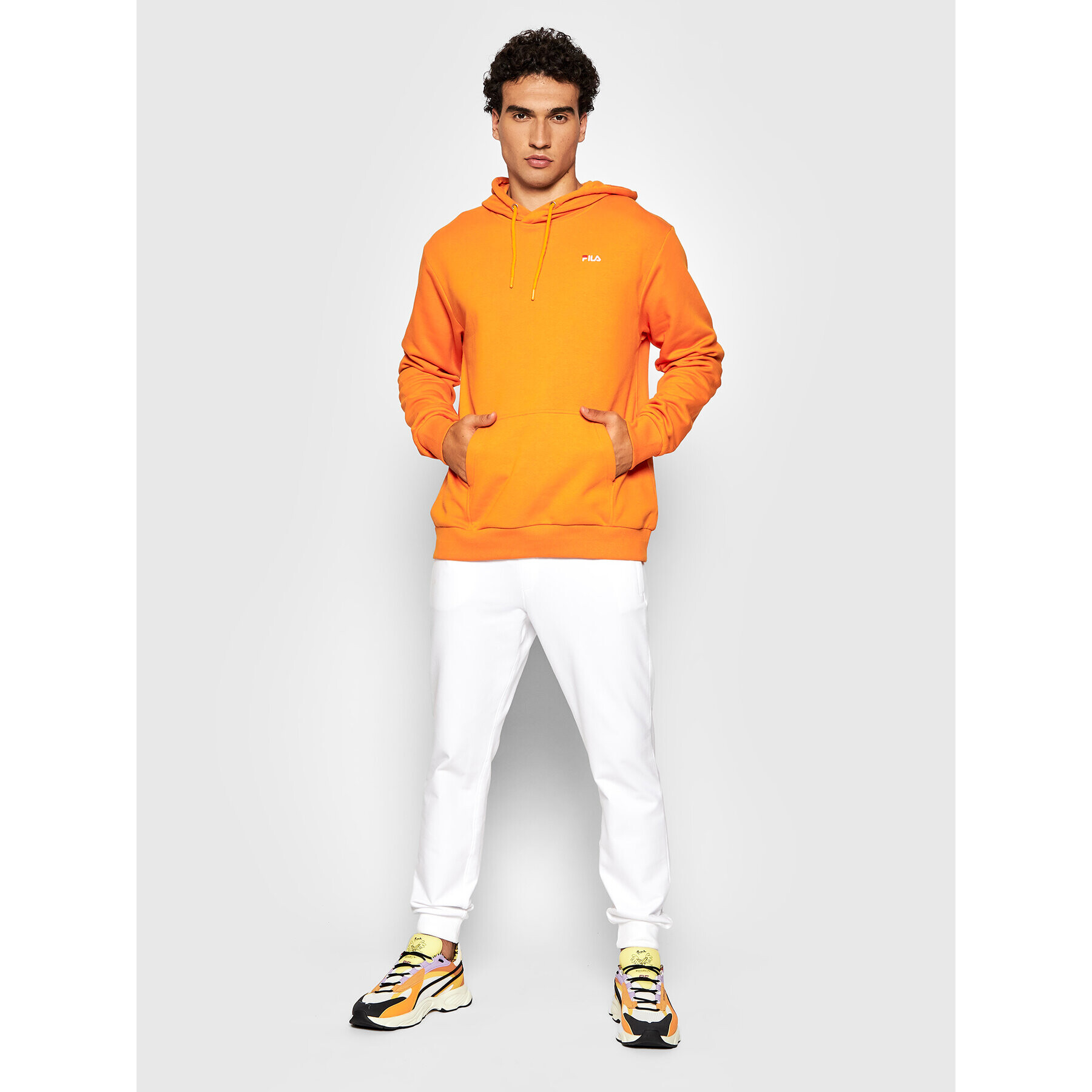 Fila Mikina Eben 689110 Oranžová Regular Fit - Pepit.sk