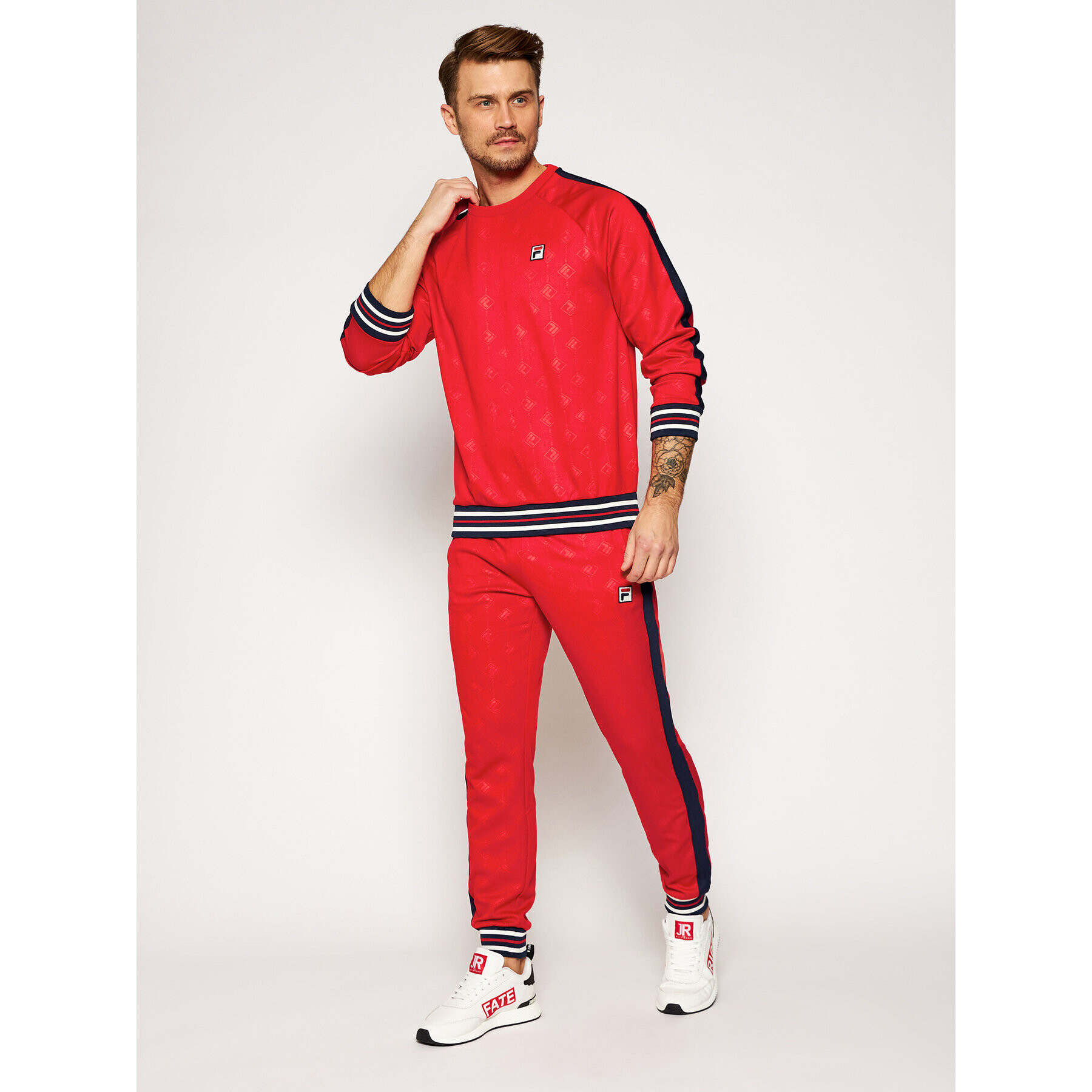 Fila Mikina Hinto 687883 Červená Regular Fit - Pepit.sk