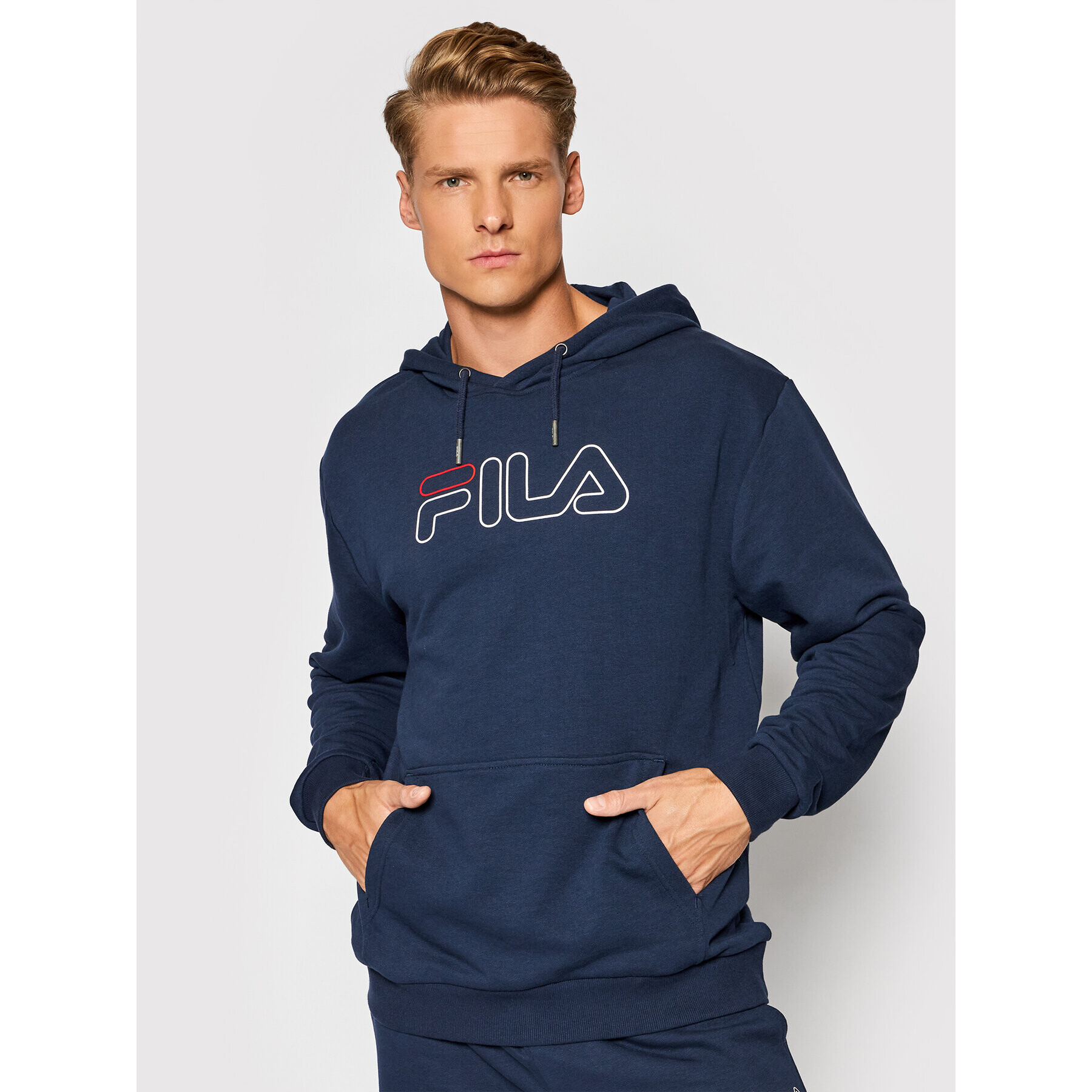 Fila Mikina Laban 687125 Tmavomodrá Regular Fit - Pepit.sk