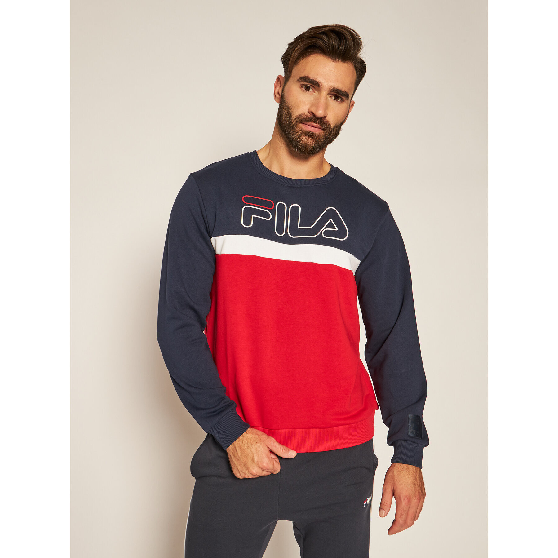 Fila Mikina Laurus Crew 683182 Farebná Regular Fit - Pepit.sk