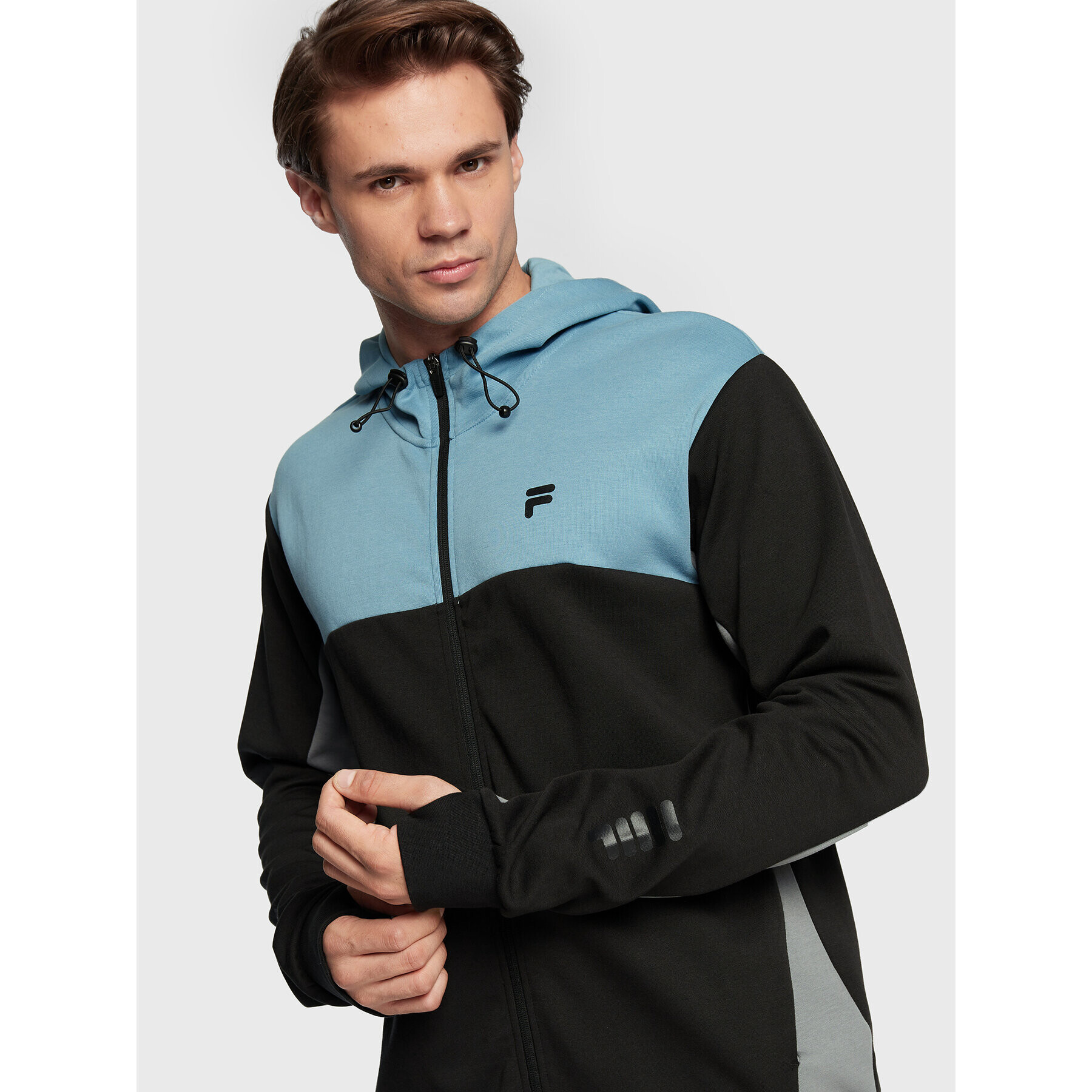 Fila Mikina Rabaul FAM0128 Čierna Slim Fit - Pepit.sk