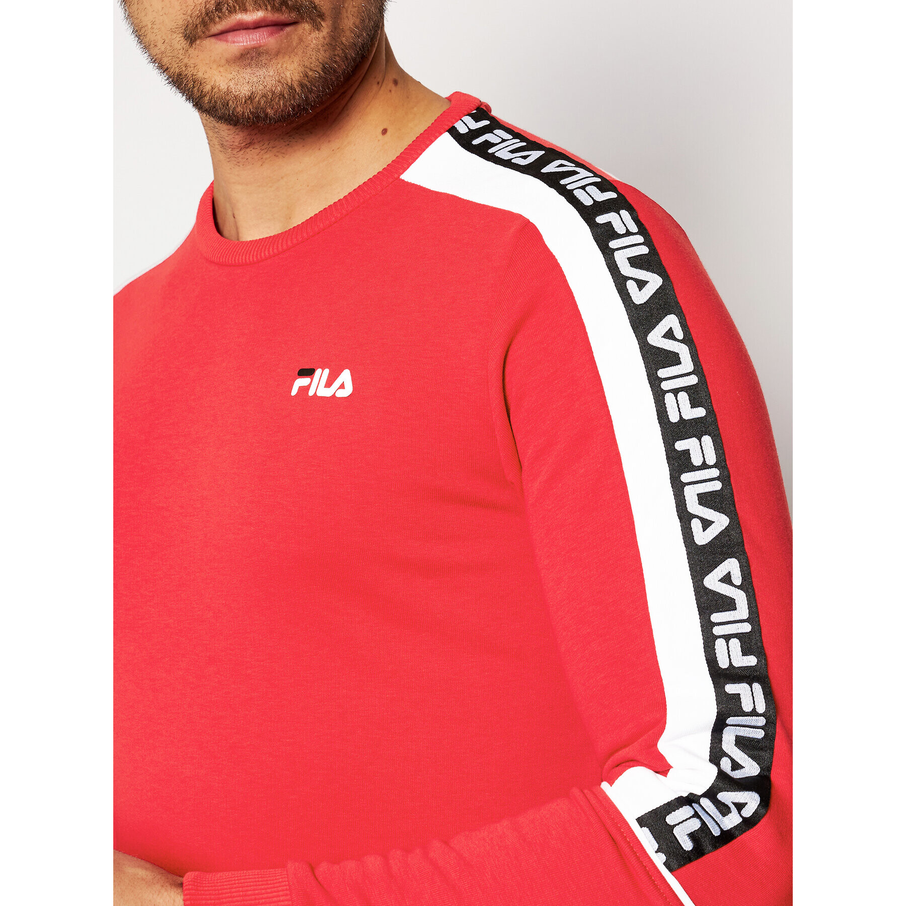 Fila Mikina Teom 688812 Červená Regular Fit - Pepit.sk