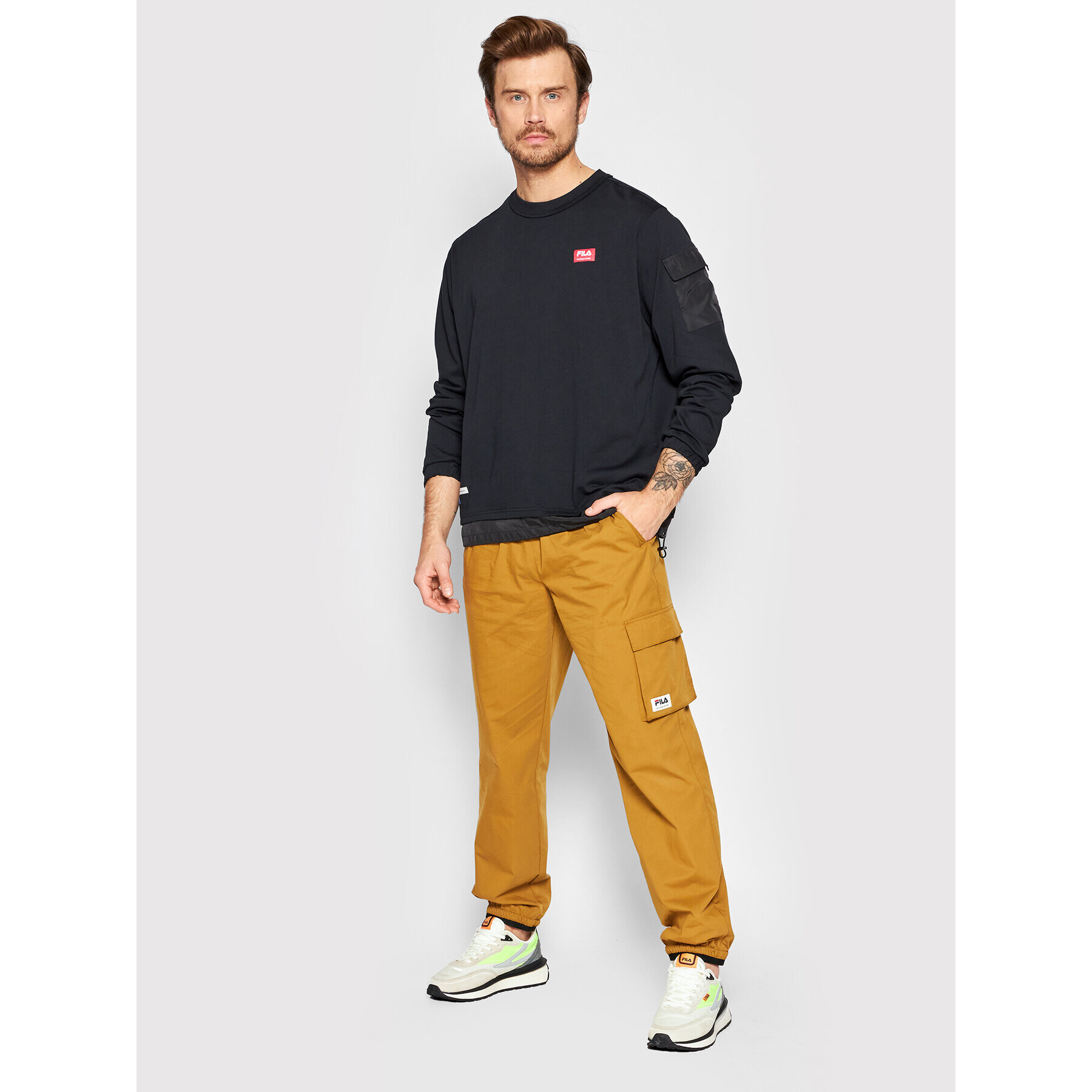 Fila Mikina Teruel FAM0004 Čierna Regular Fit - Pepit.sk