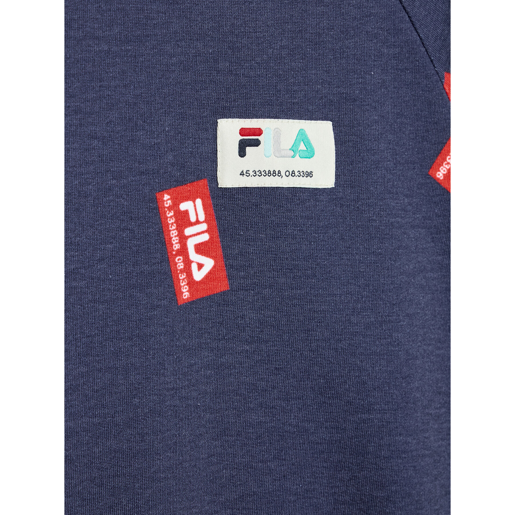 Fila Mikina Tschirn AOP FAT0047 Tmavomodrá Regular Fit - Pepit.sk