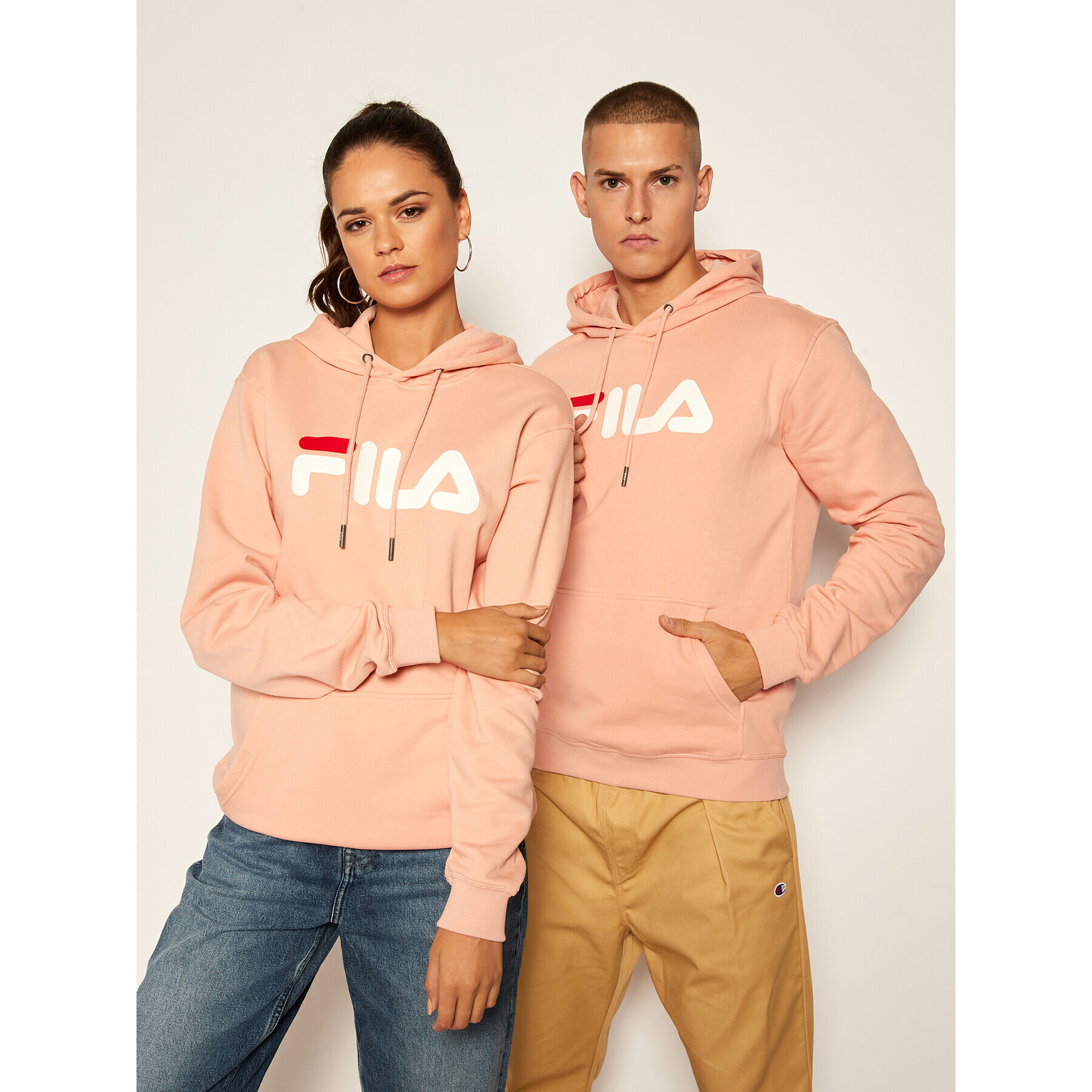 Fila Mikina Unisex 681090 Ružová Regular Fit - Pepit.sk