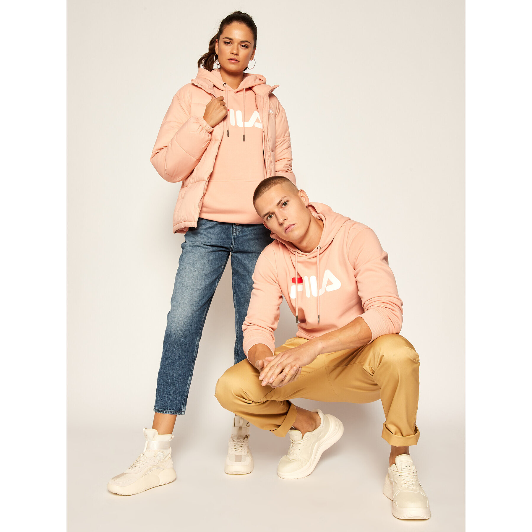 Fila Mikina Unisex 681090 Ružová Regular Fit - Pepit.sk