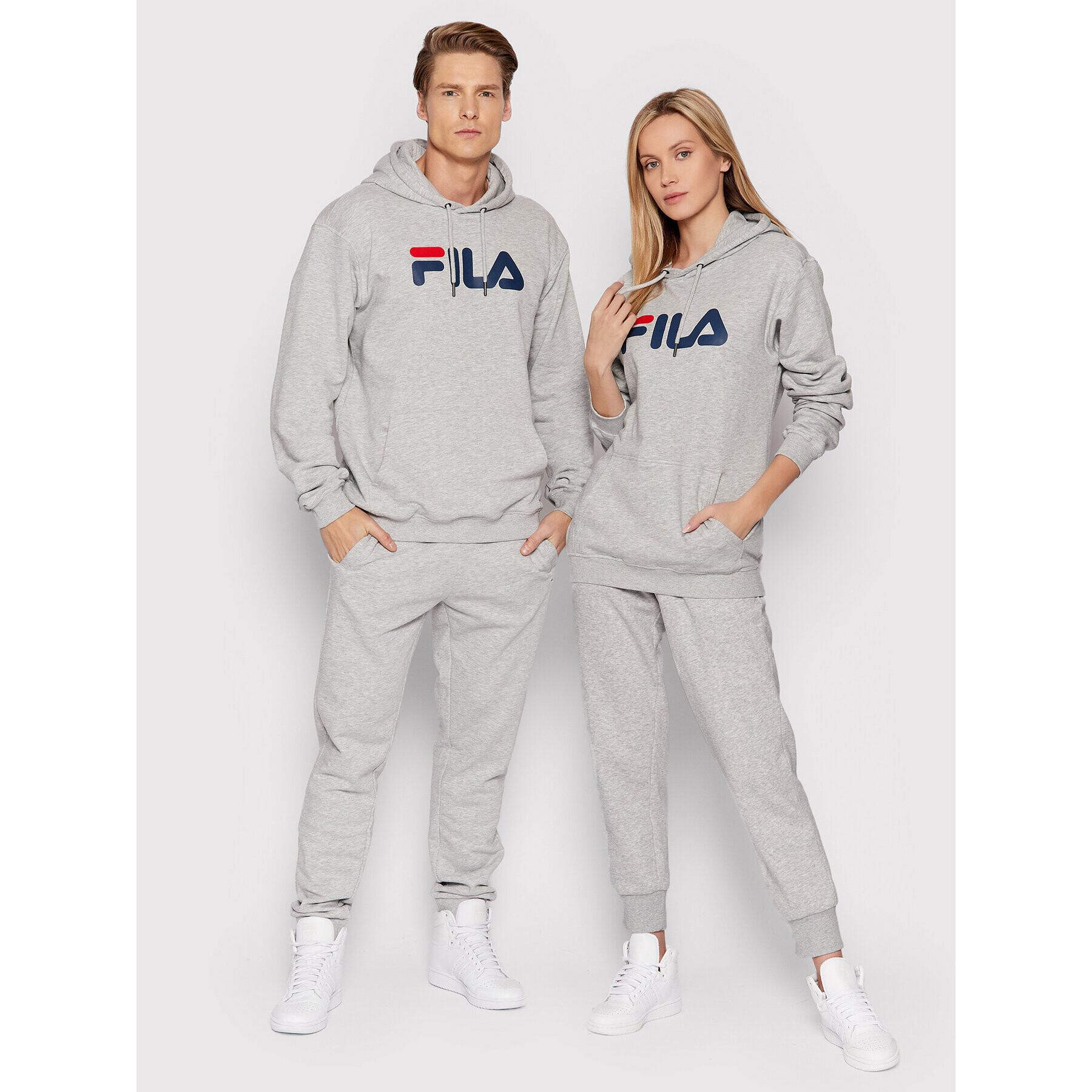 Fila Mikina Unisex 681090 Sivá Regular Fit - Pepit.sk