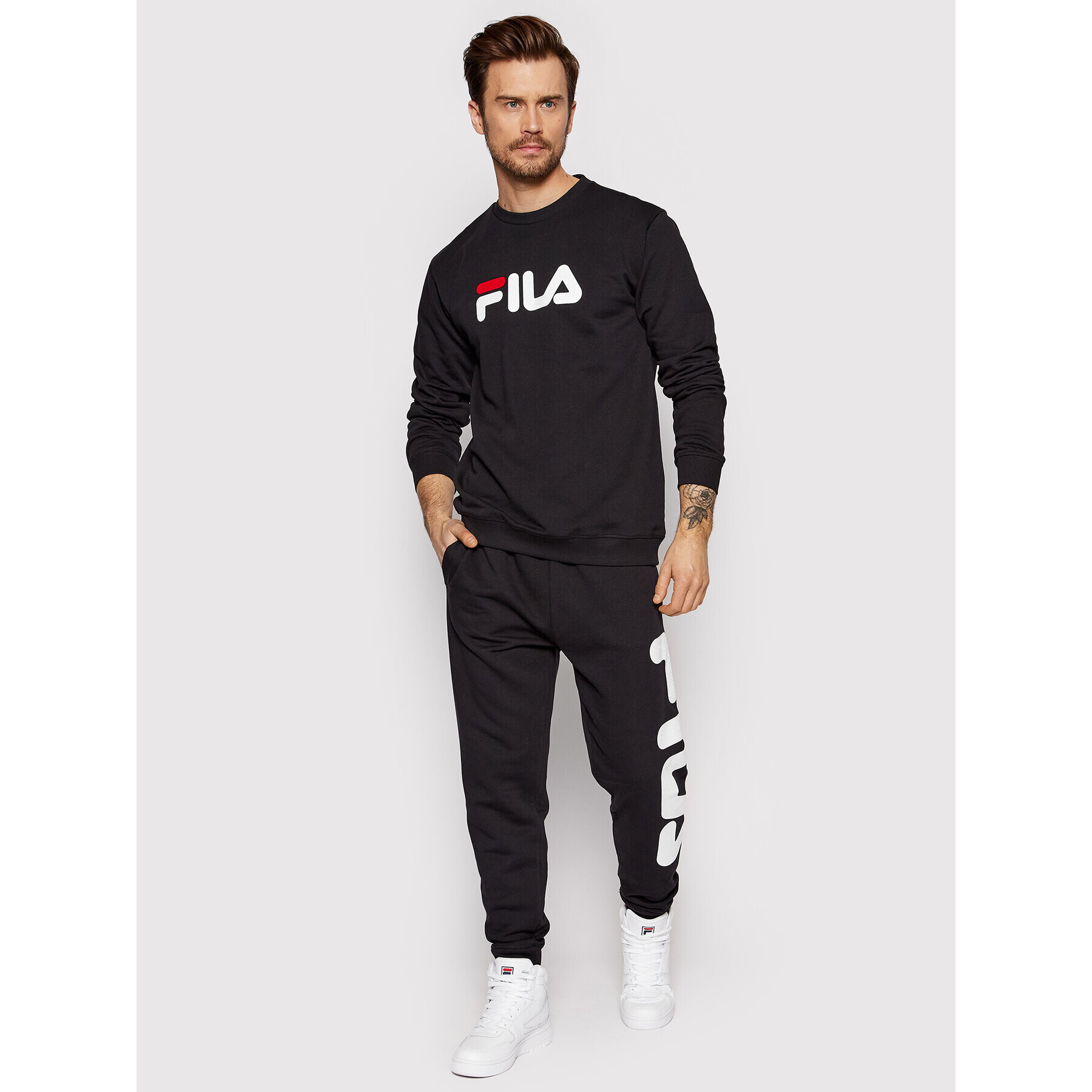 Fila Mikina Unisex Barbian FAU0066 Čierna Regular Fit - Pepit.sk